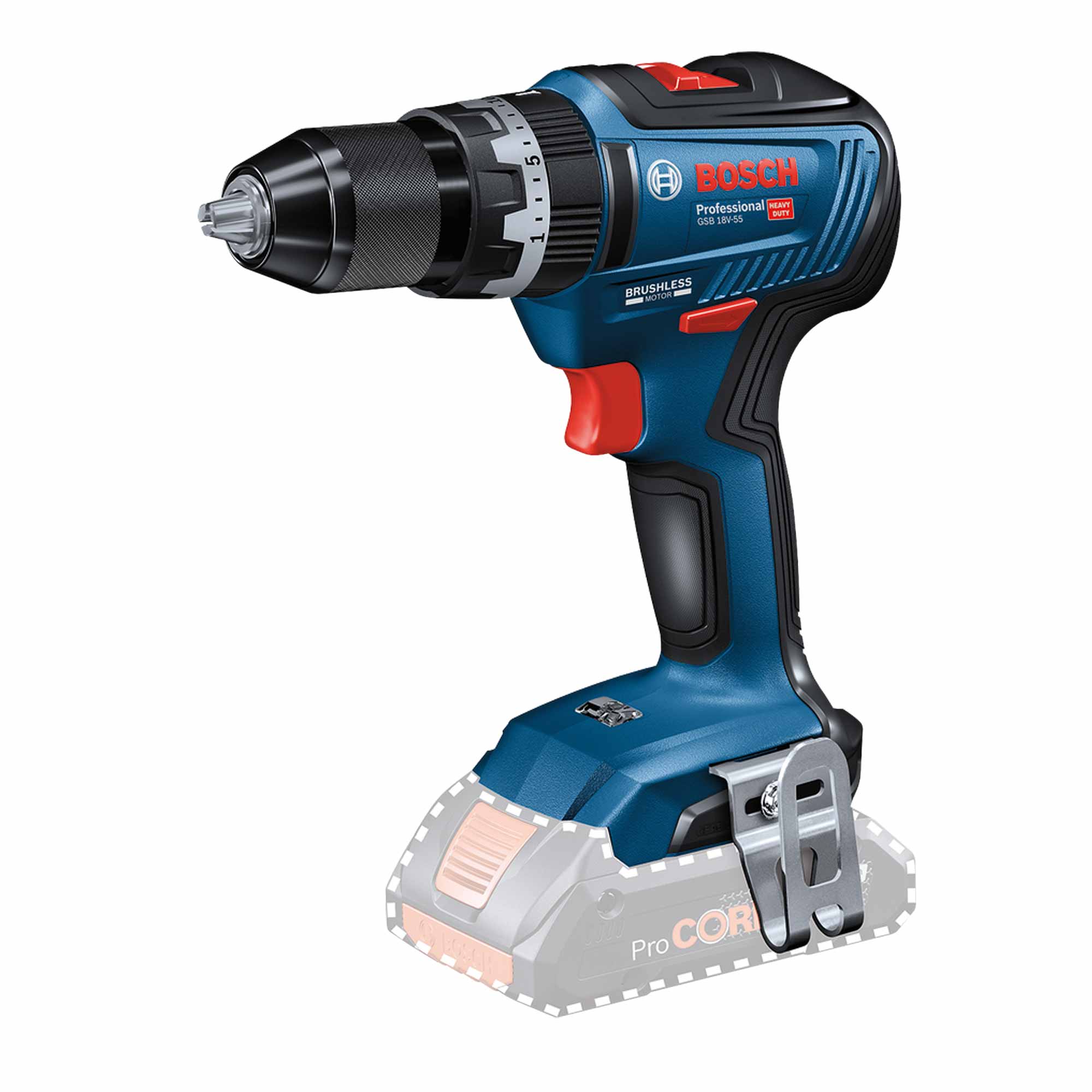 Bohrschrauber Bosch GSB 18V-55 4Ah ProCORE