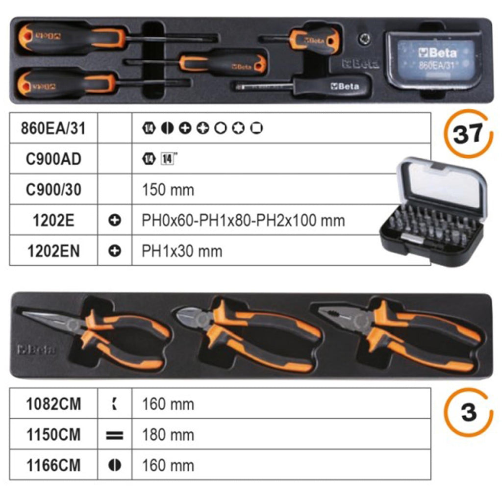 Werkzeugkasten Beta C20L-E/T91 BW