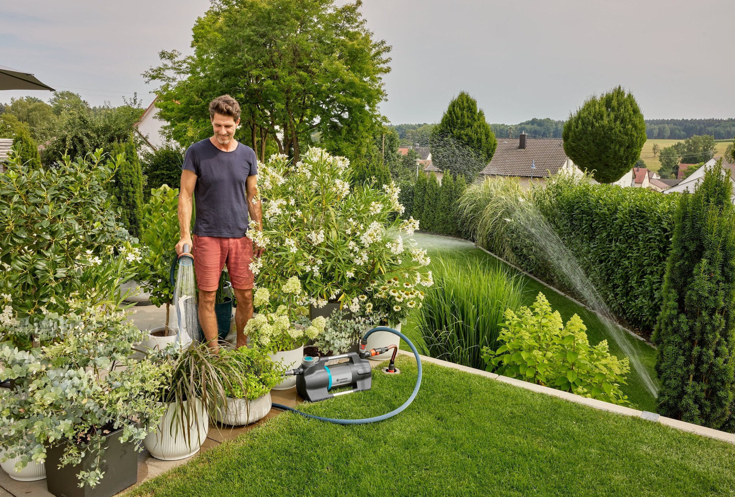 GARDENA Gartenpumpe »6300 SilentComfort« besonders geräuscharm, mit Bluetooth®, 6300 l/h, 1050 W