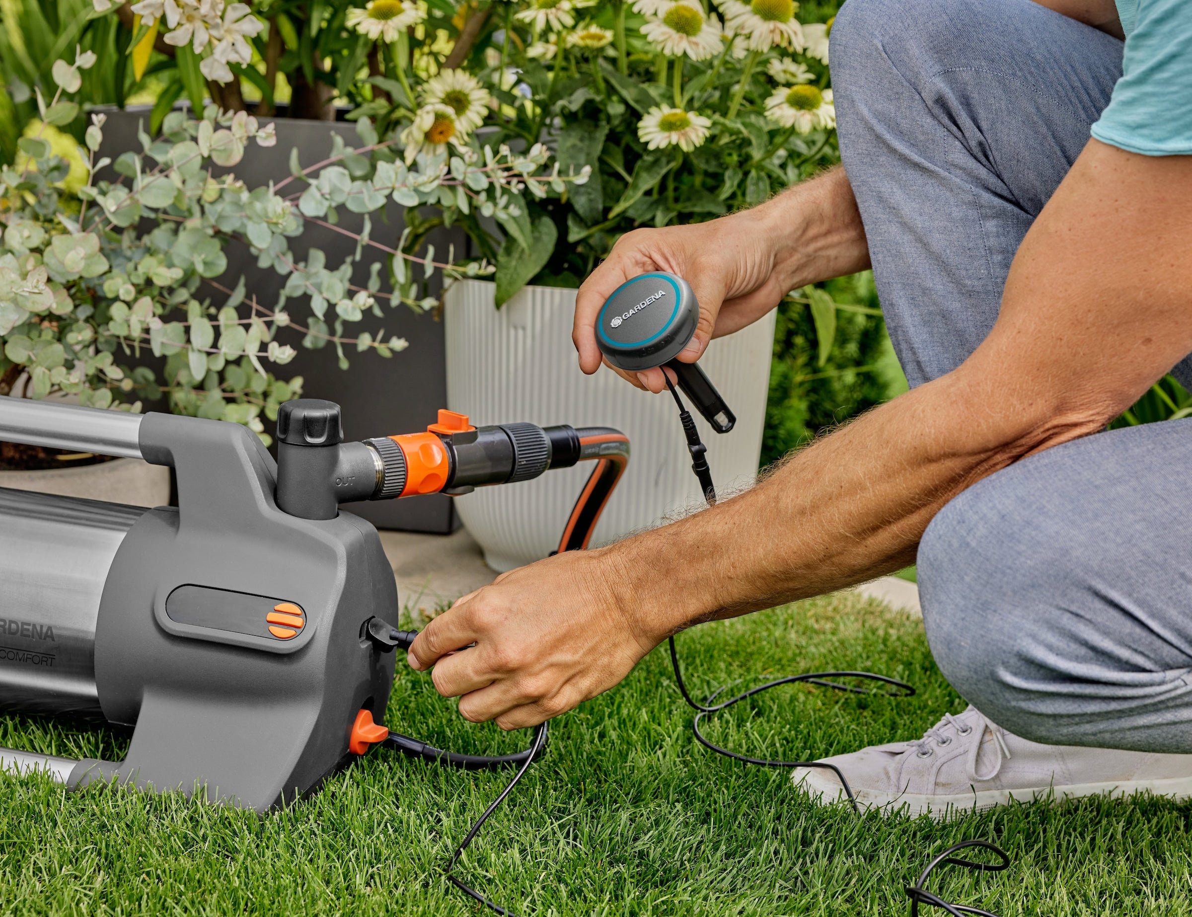 GARDENA Gartenpumpe »6300 SilentComfort« besonders geräuscharm, mit Bluetooth®, 6300 l/h, 1050 W
