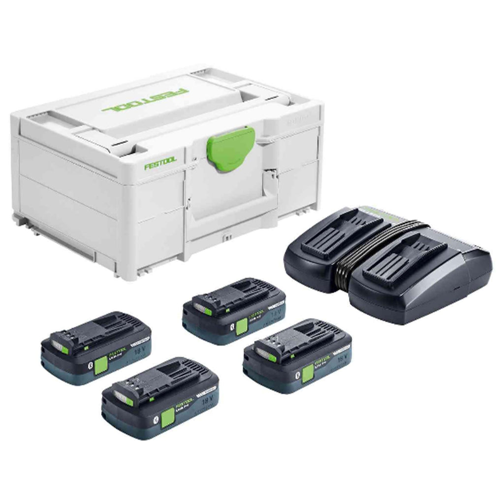 Energieset Festool SYS 18V 4x4.0/TCL 6 DUO 4Ah