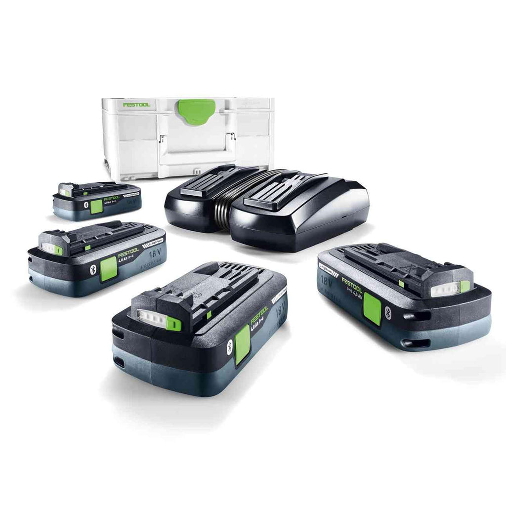 Energieset Festool SYS 18V 4x4.0/TCL 6 DUO 4Ah