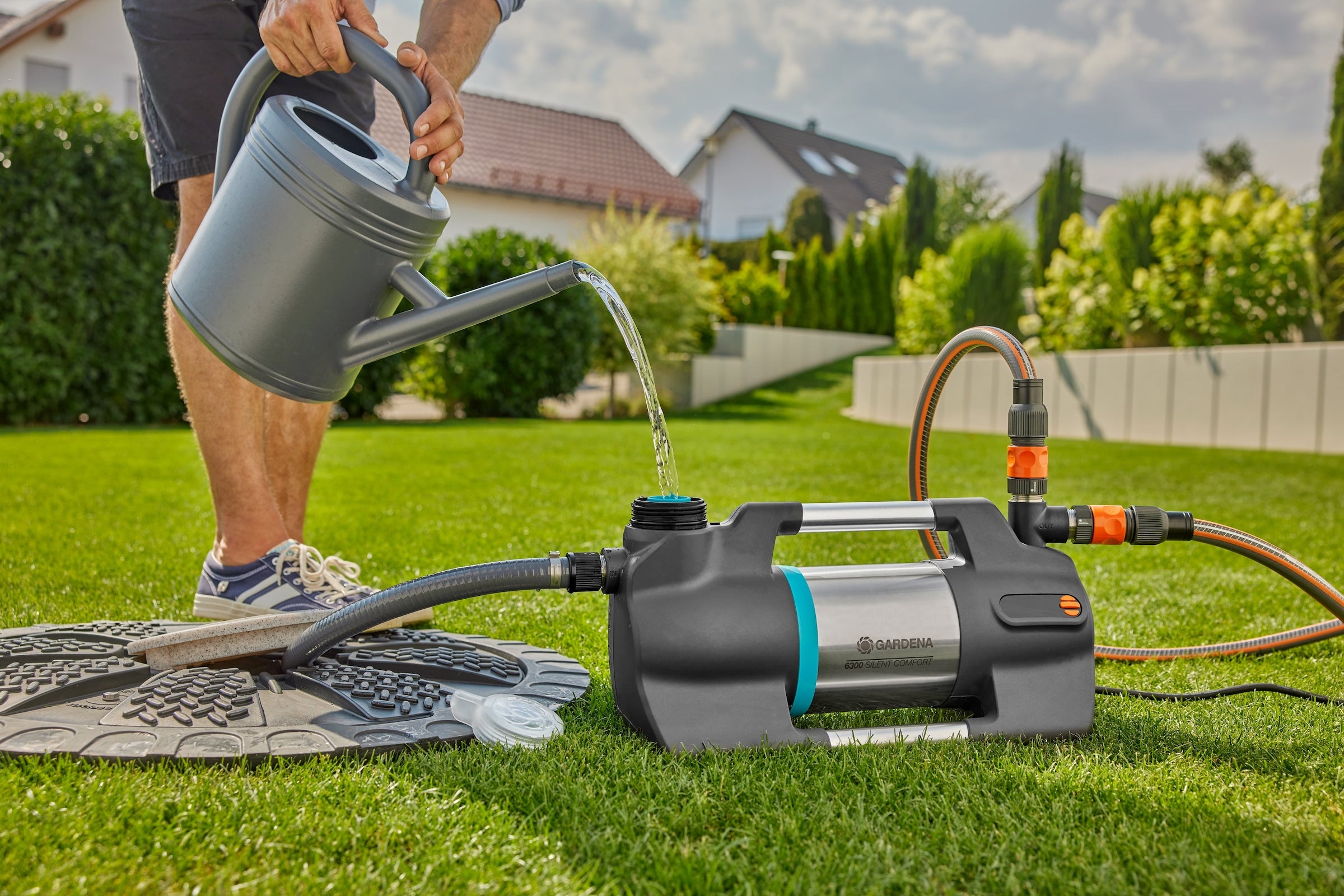 GARDENA Gartenpumpe »6300 SilentComfort« besonders geräuscharm, mit Bluetooth®, 6300 l/h, 1050 W