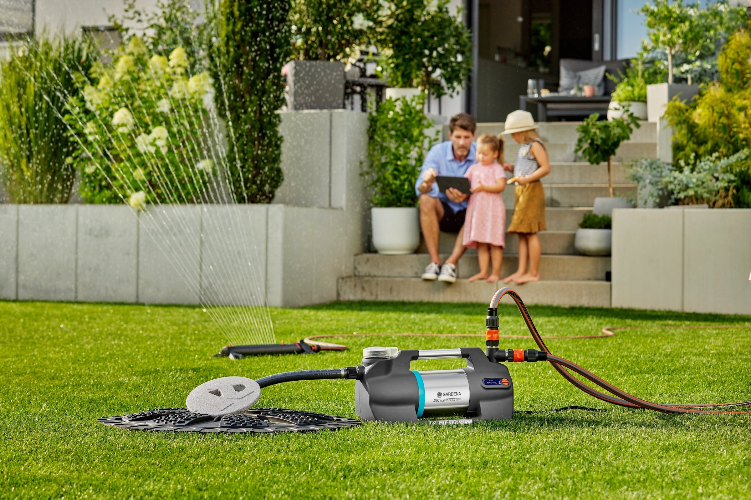 GARDENA Gartenpumpe »6300 SilentComfort« besonders geräuscharm, mit Bluetooth®, 6300 l/h, 1050 W
