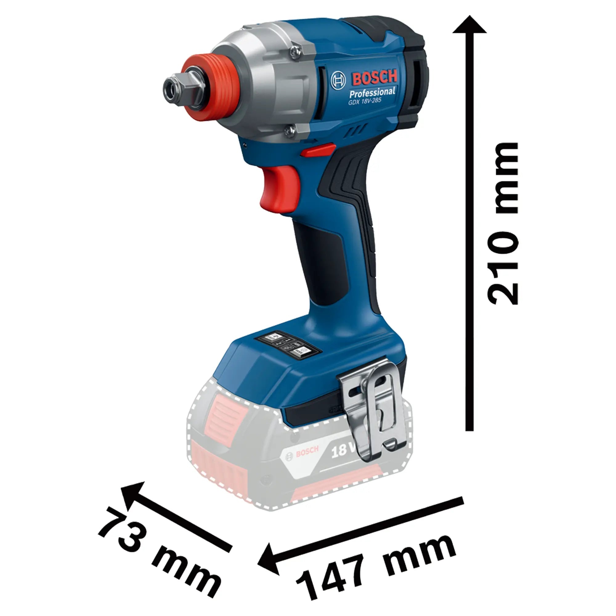 Schlagschrauber Bosch GDX 18V-285 PRO 18V 4Ah