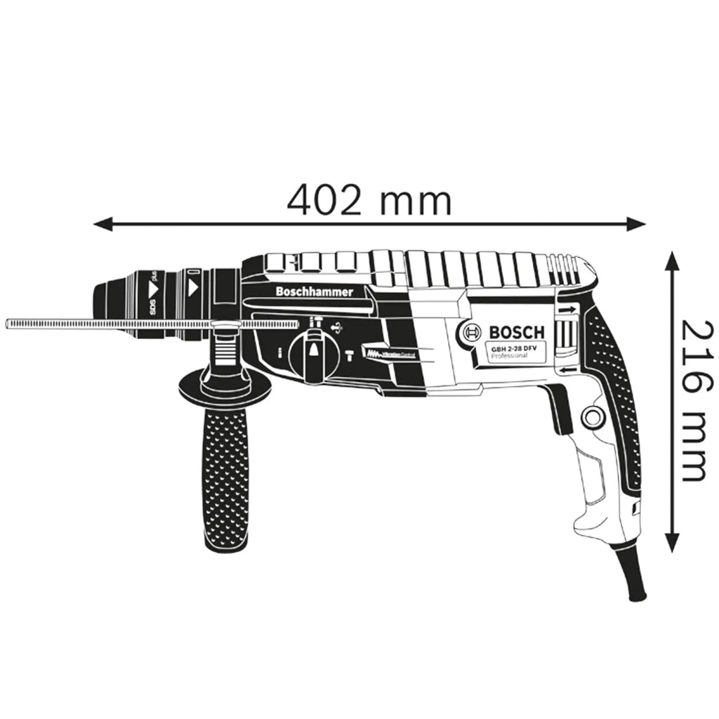 Bohrhammer Bosch Professionelles GBH 2-28 F PRO SDS Plus 880W