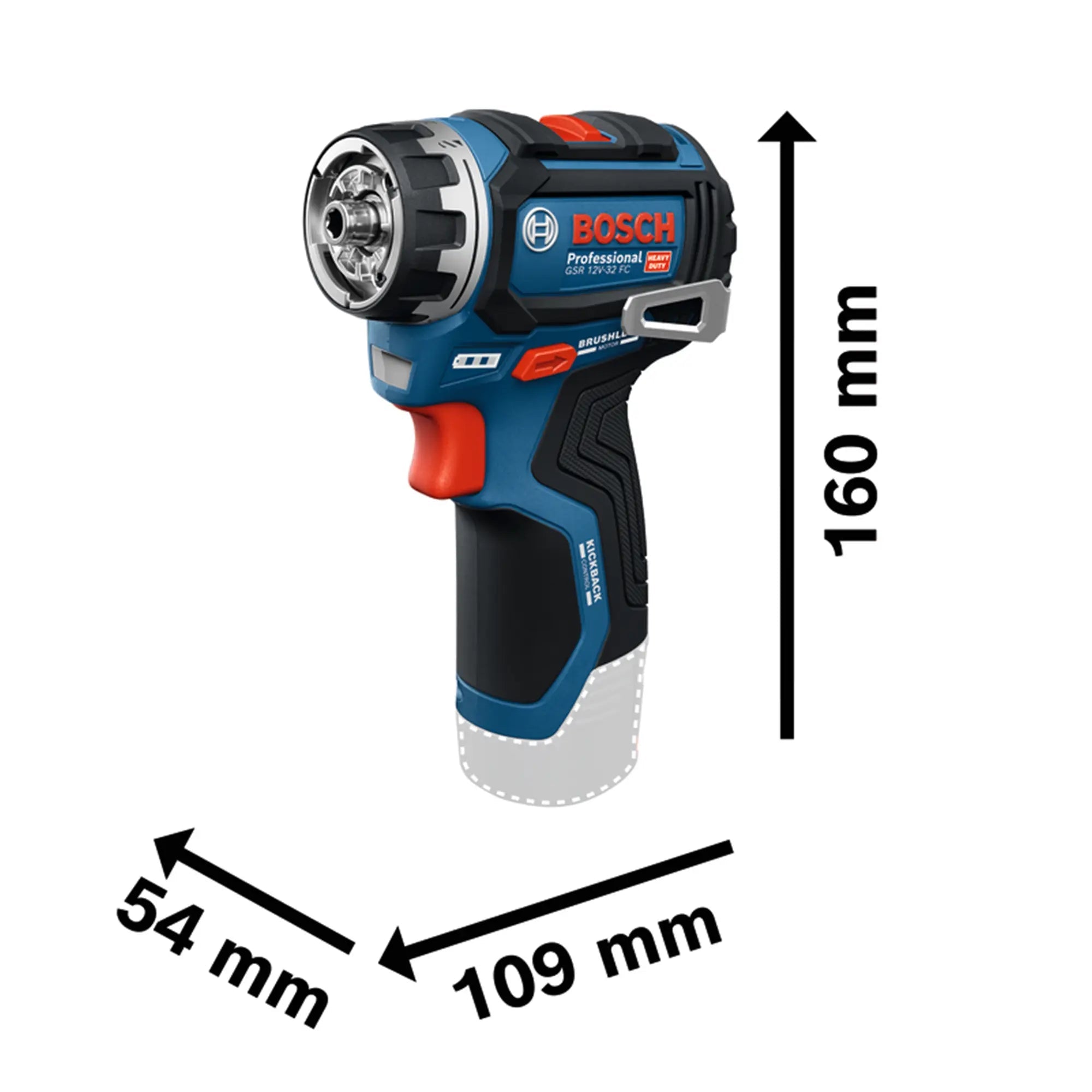 Bohrschrauber Bosch GSR 12V-32 FC PRO 12V 2Ah