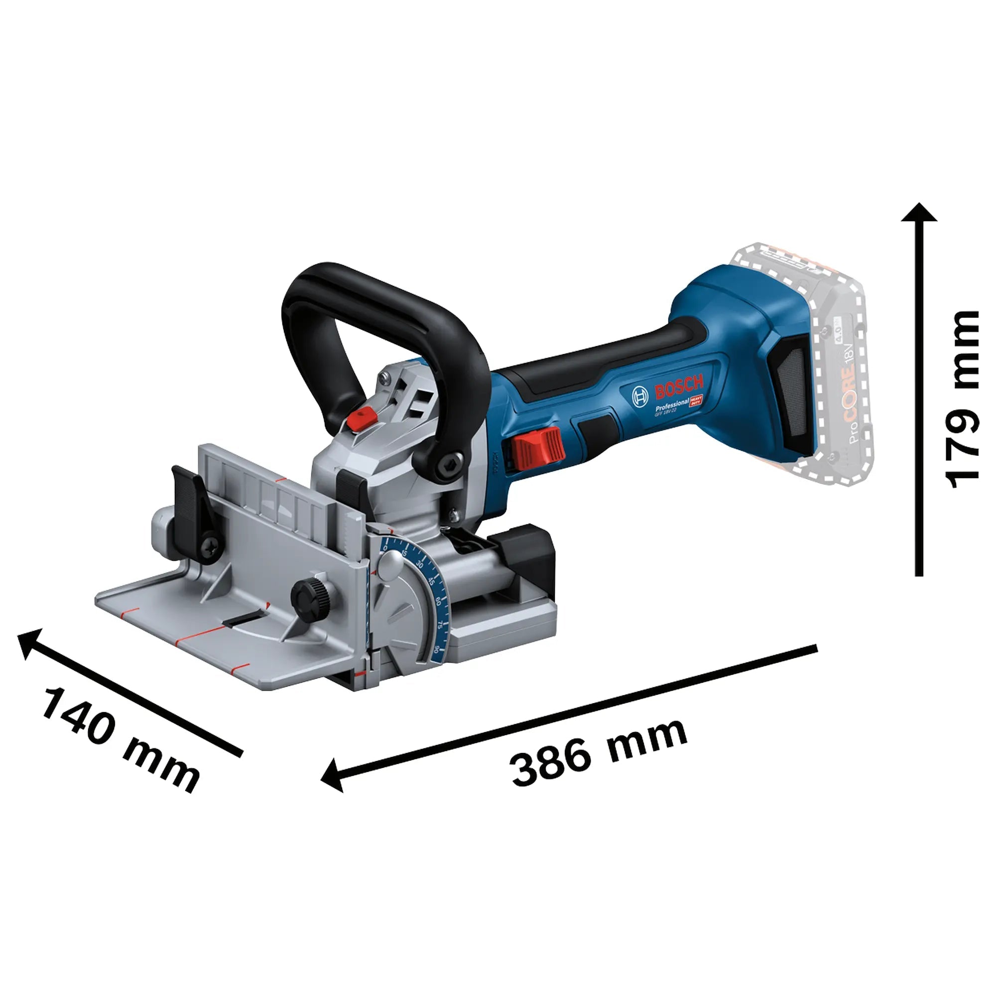 Flachdübelfräsmaschine Bosch PRO GFF 18V-22