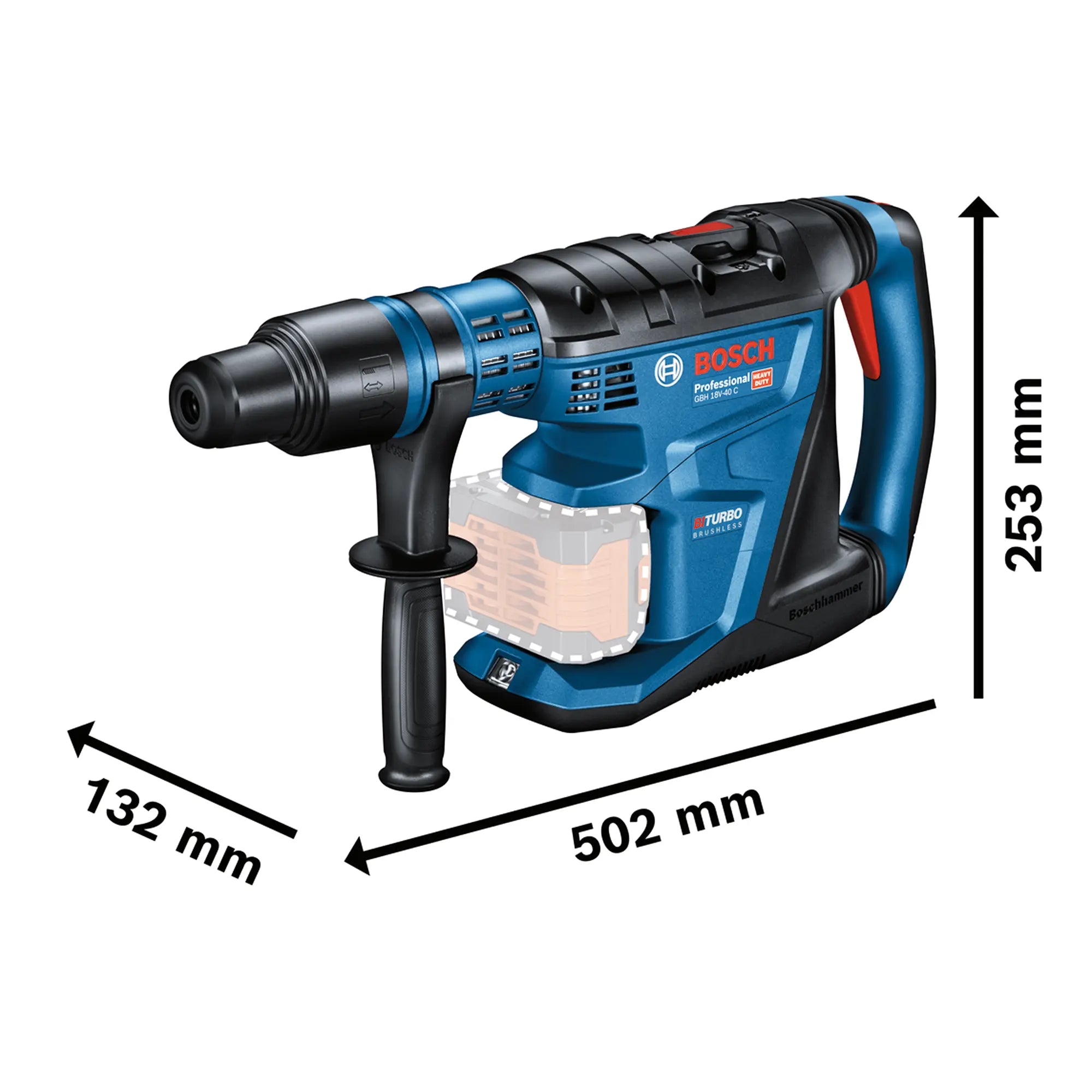Bohrhammer Bosch GBH 18V-40 C PRO 18V 8Ah