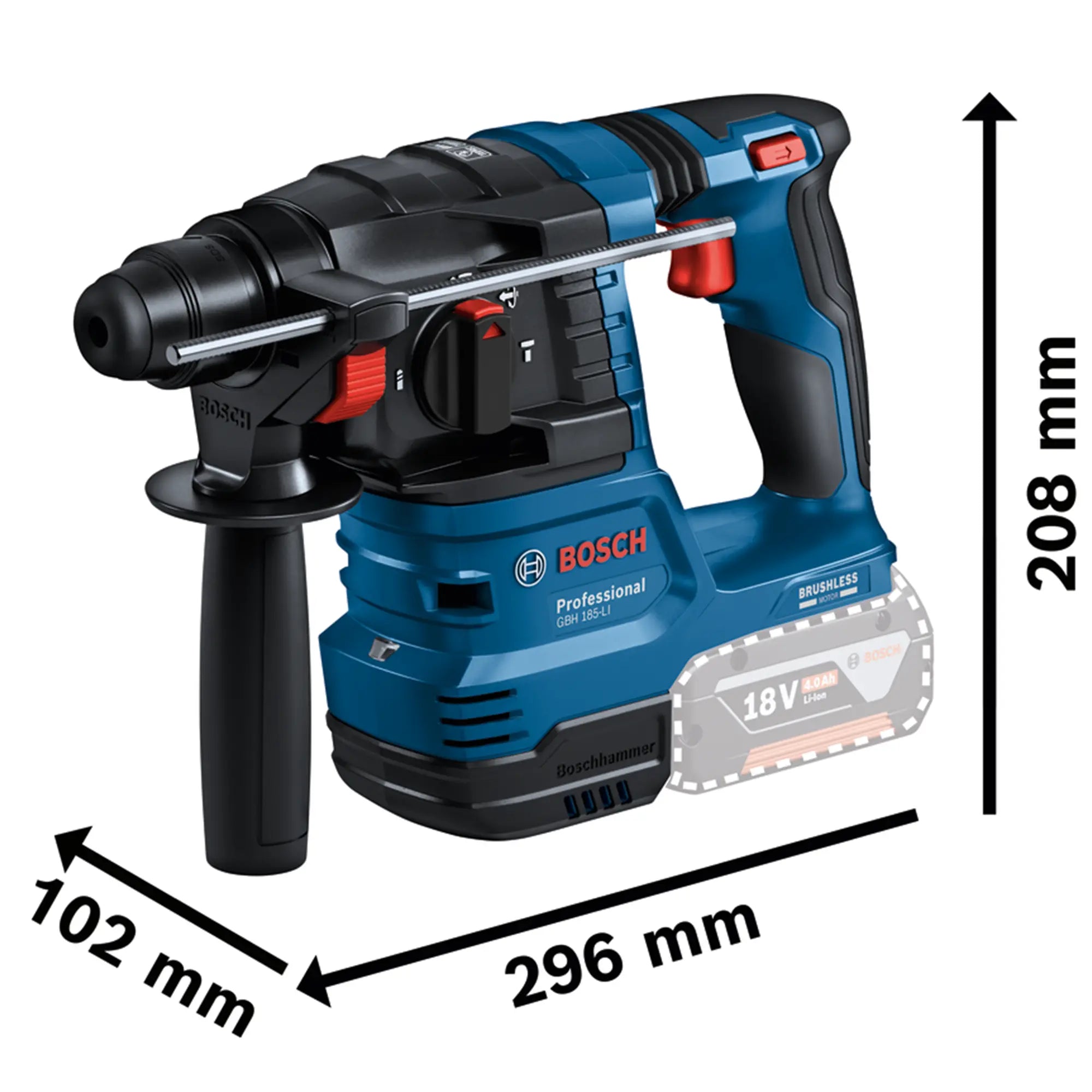 Set mit 3 Elektrowerkzeugen Bosch GSR + GBH + GWS 18V 5Ah