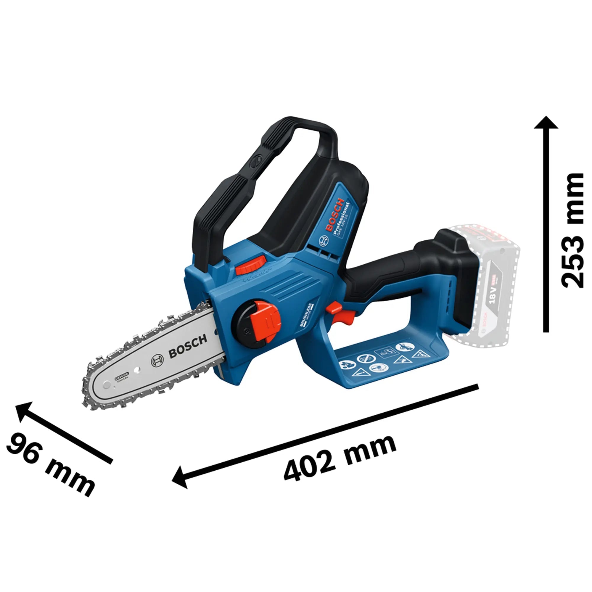 Gartenschere Bosch GKE 18V-15