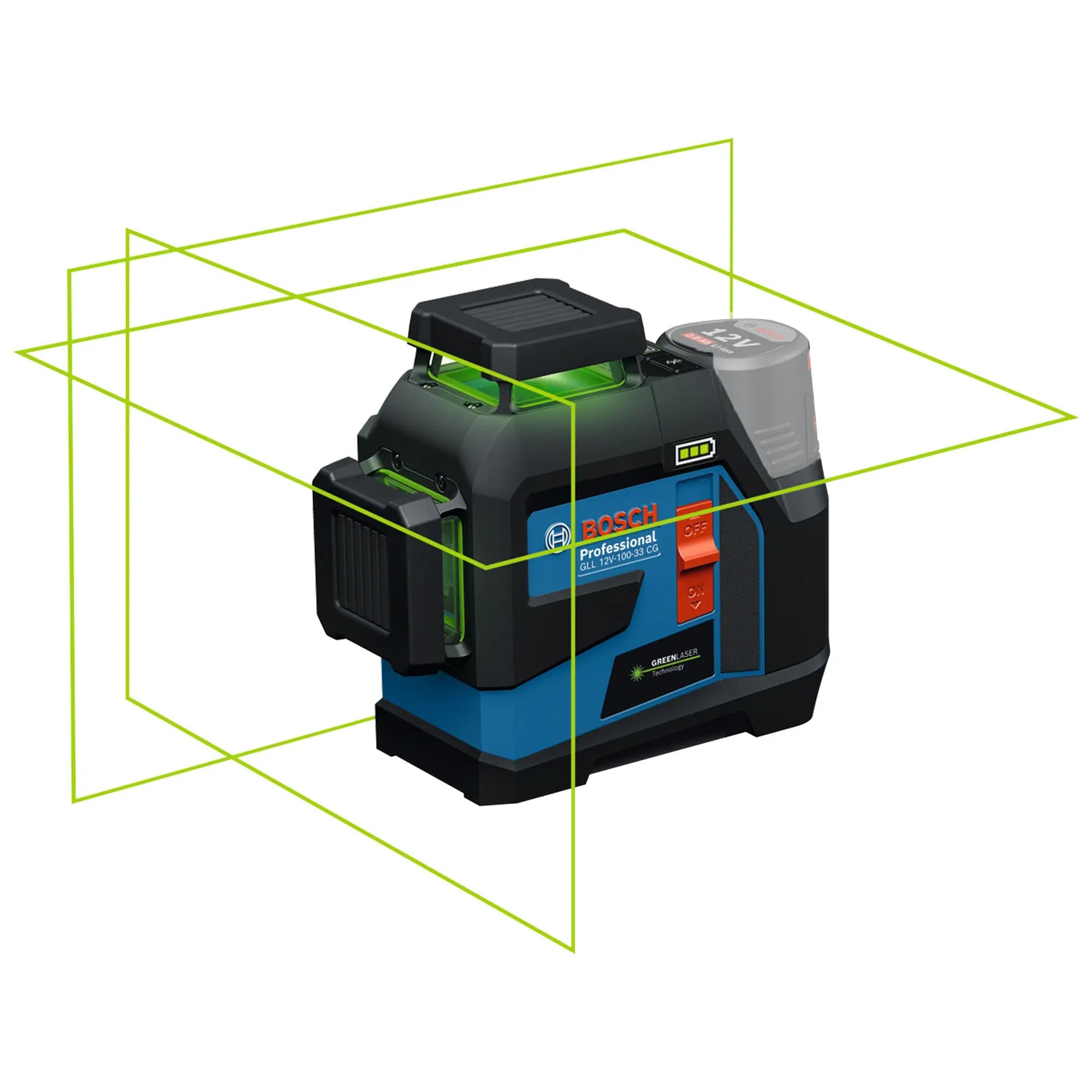 Laser-Nivelliergerät Bosch GLL 12V-100-33 CG 12V