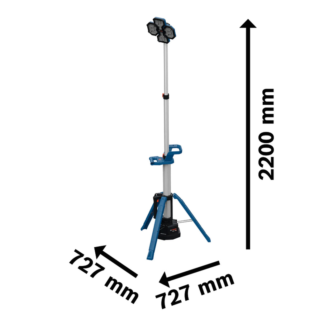 Leuchtturm auf der Baustelle Bosch GLT18V-5000 18V