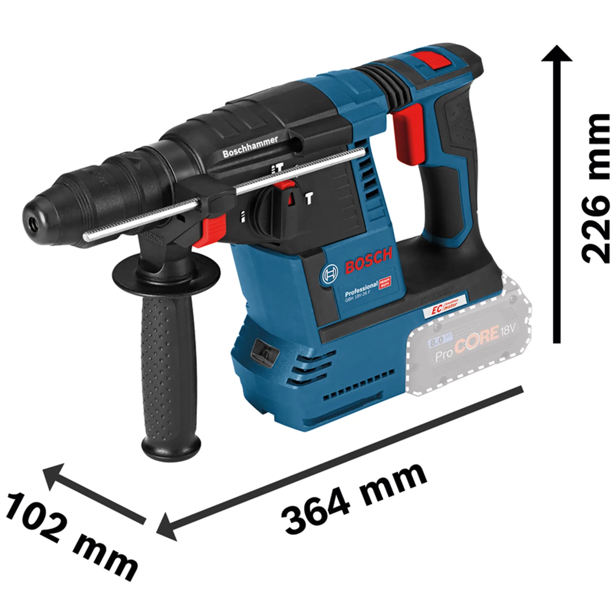 Bohrhammer Bosch GBH 18V-26F PRO 18V 5,5Ah