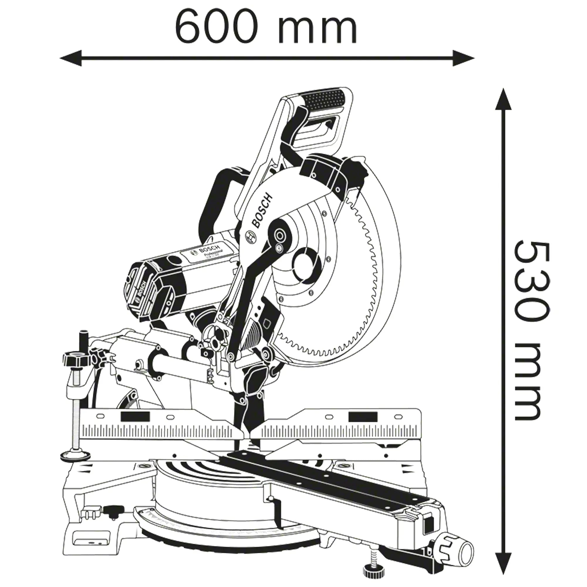 Radialschneidmaschine Bosch GCM 12 SDE