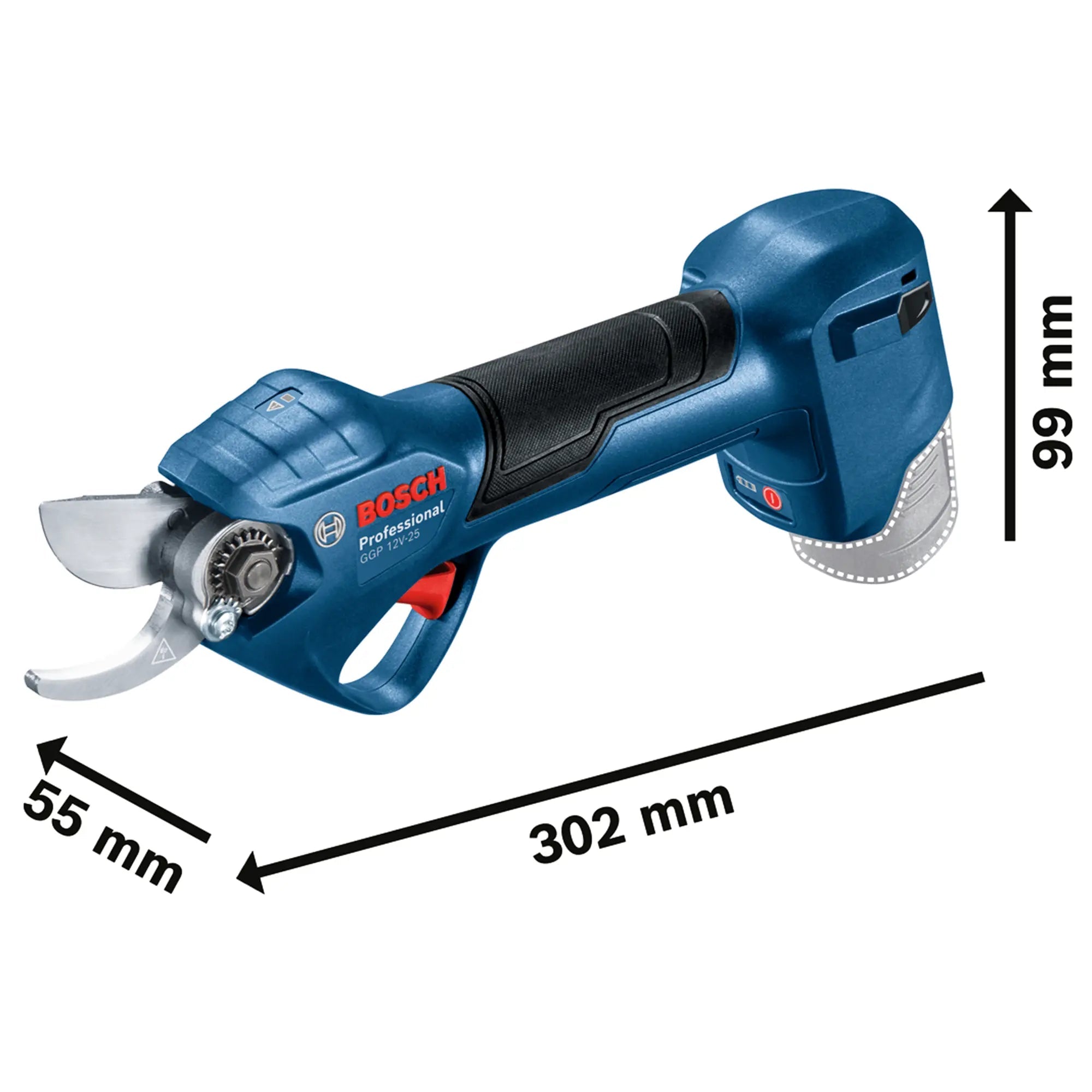 Gartenschere Bosch GGP 12V-25 3Ah