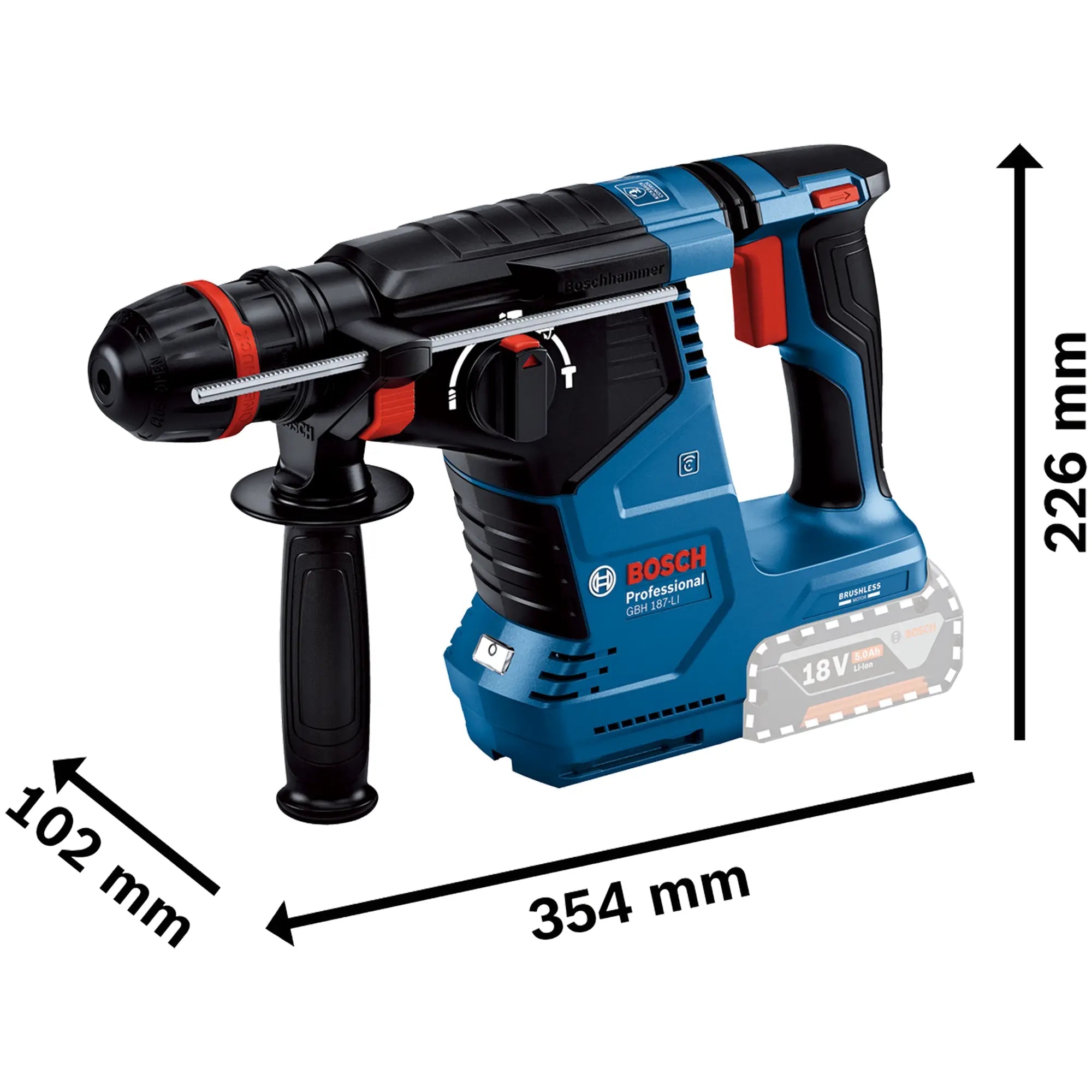 Bohrhammer Bosch GBH 18V-24 C PRO 18V