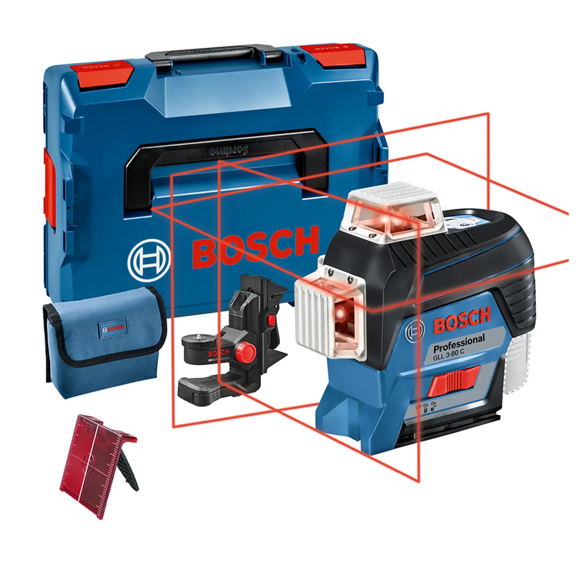 Laser-Nivelliergerät Bosch GLL 3-80 C PRO 12V
