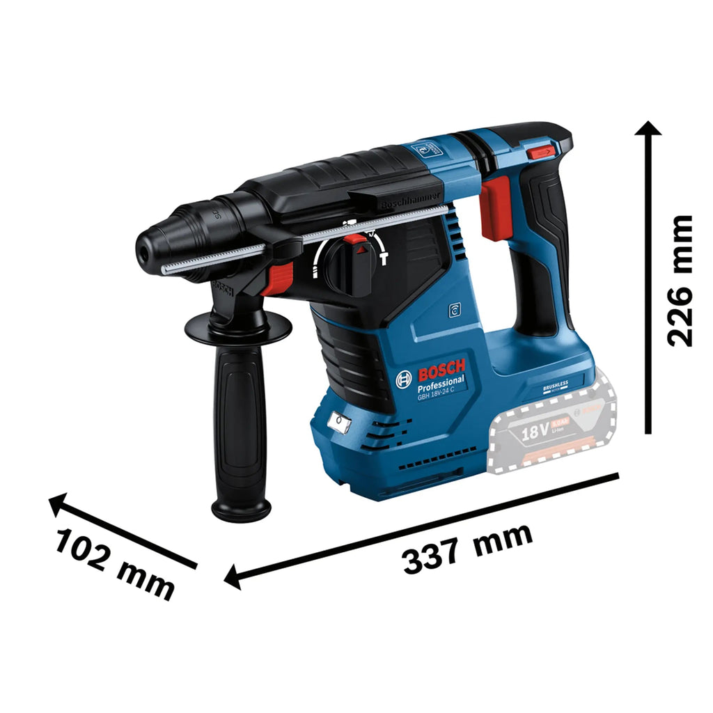 Kombi-Set Bosch GSB 18V-65 + GWS 18V-11 + GBH 18V-24 C 18V 5Ah