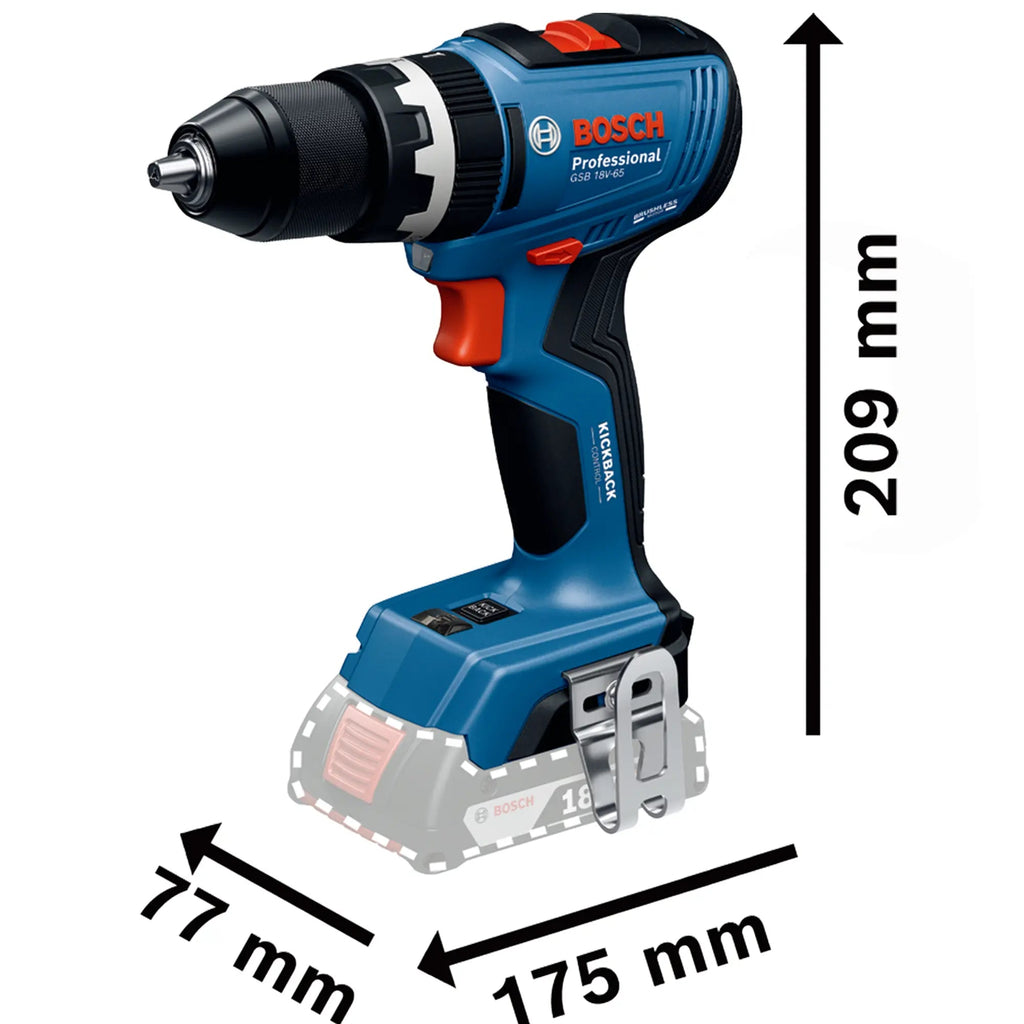 Kombi-Set Bosch GSB 18V-65 + GWS 18V-11 + GBH 18V-24 C 18V 5Ah