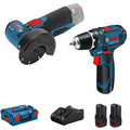 Kombi-Set Bosch Professionelles GSR 12V-15 + GWS 12V-76 12V 2Ah