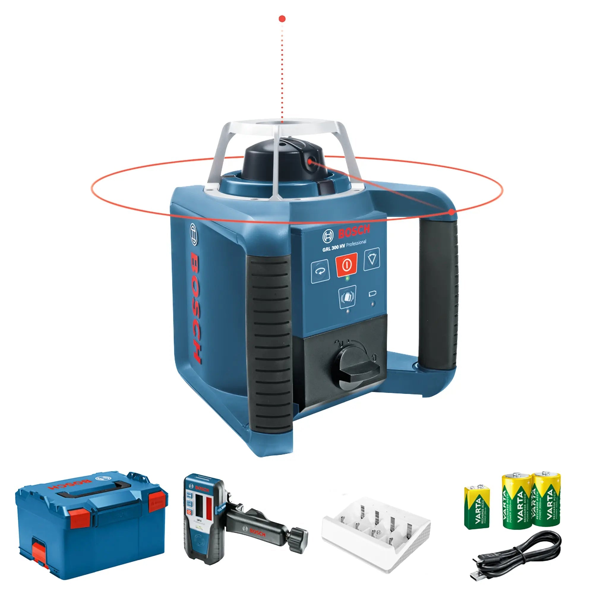 Laser-Wasserwaage Bosch GRL 300 HV + LR 1