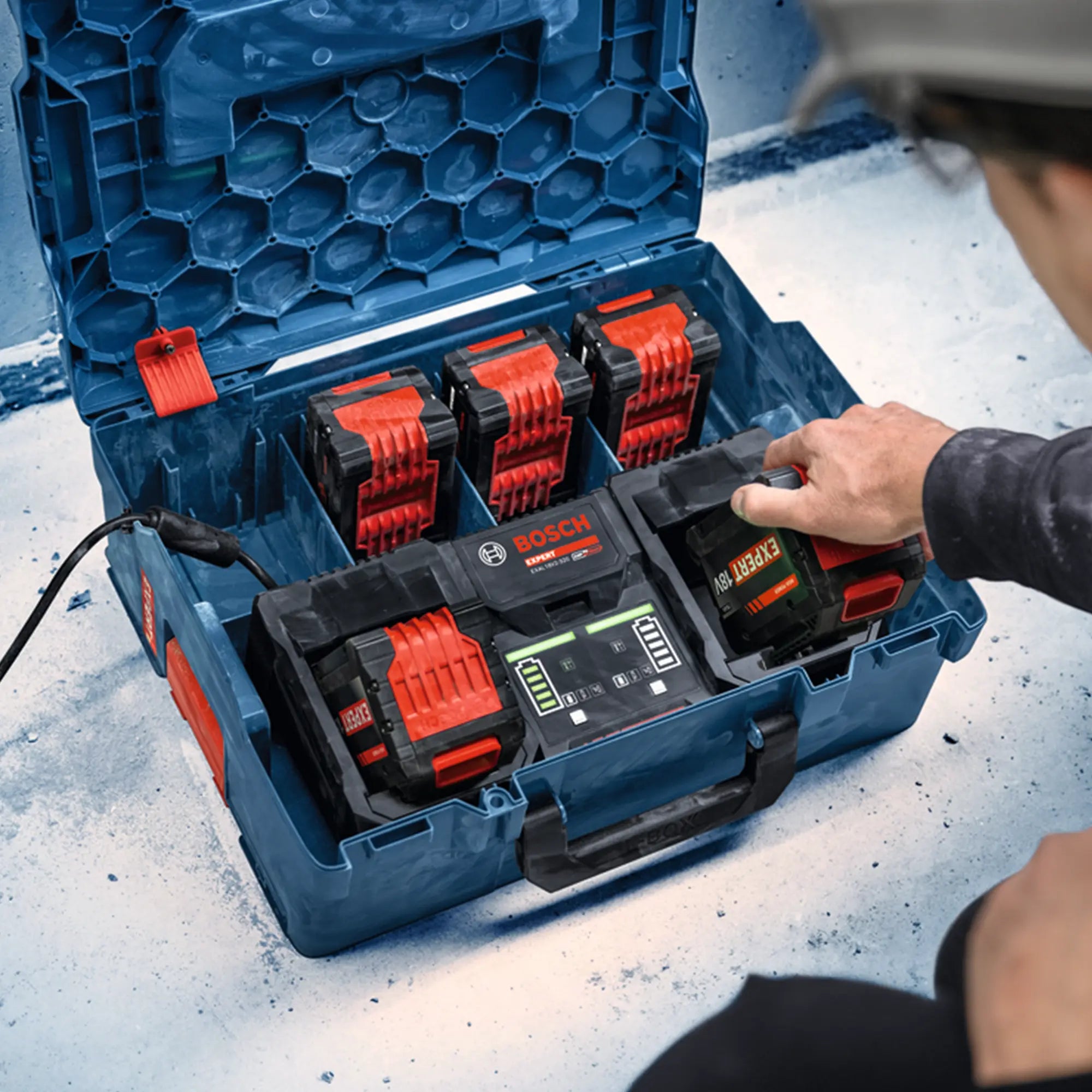 Starterset Bosch Expert EXBA18V 18V 5,5Ah + 8Ah