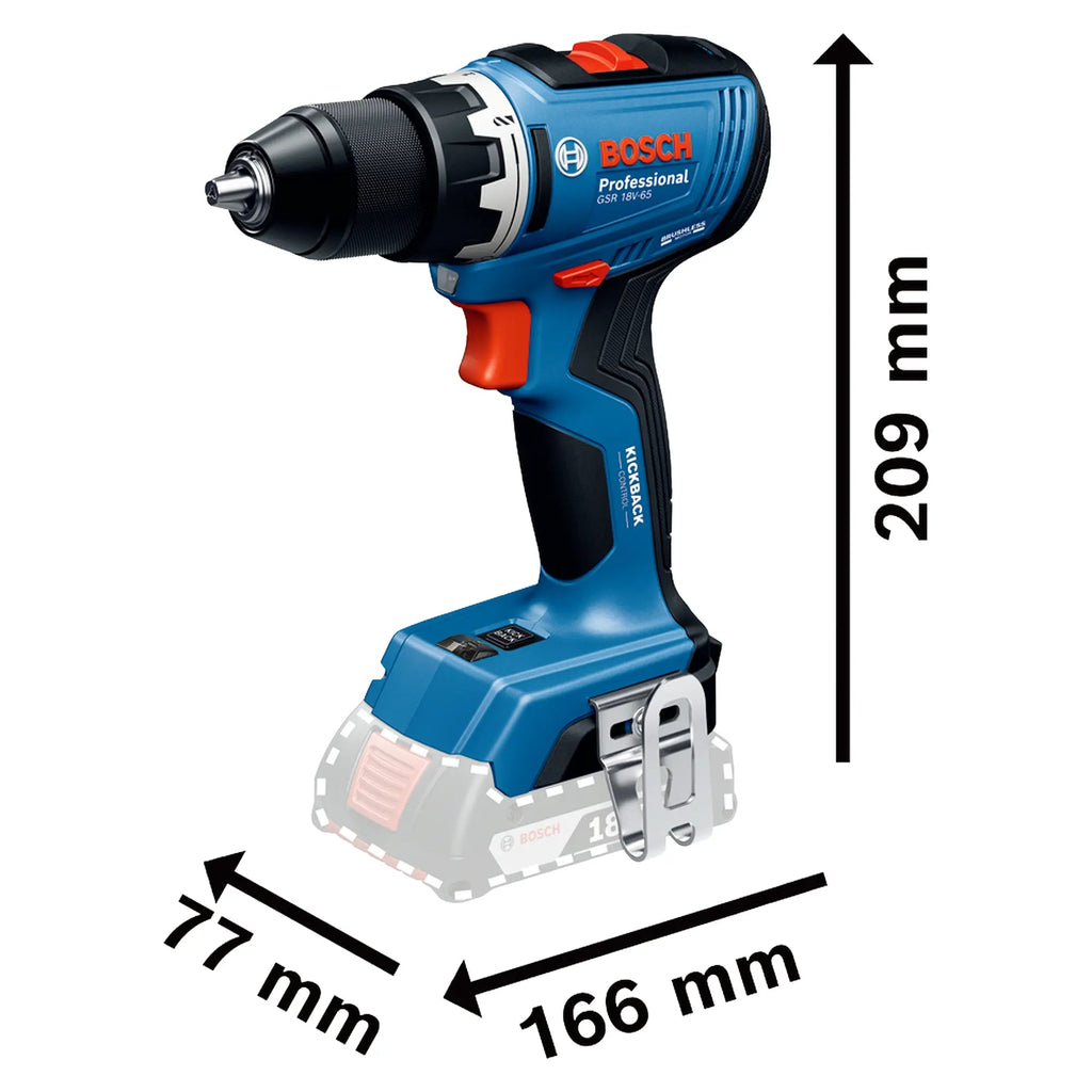 Bohrschrauber Bosch GSR 18V-65 PRO 18V 4Ah