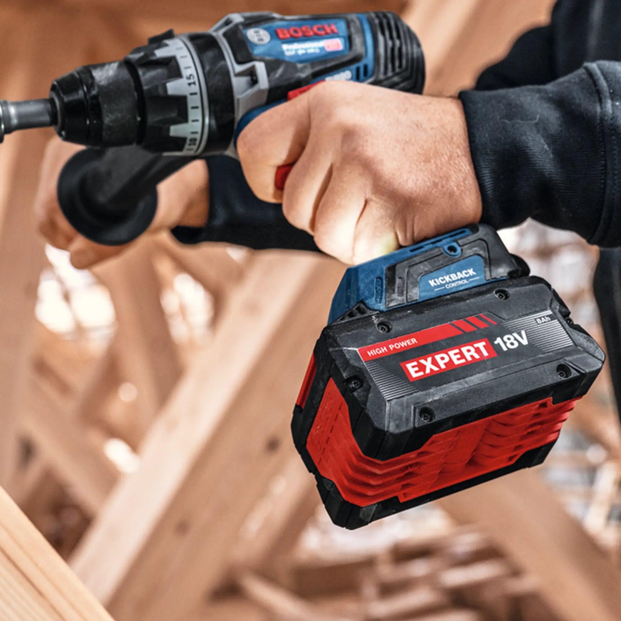 Starterset Bosch Expert EXBA18V 18V 5,5Ah + 8Ah