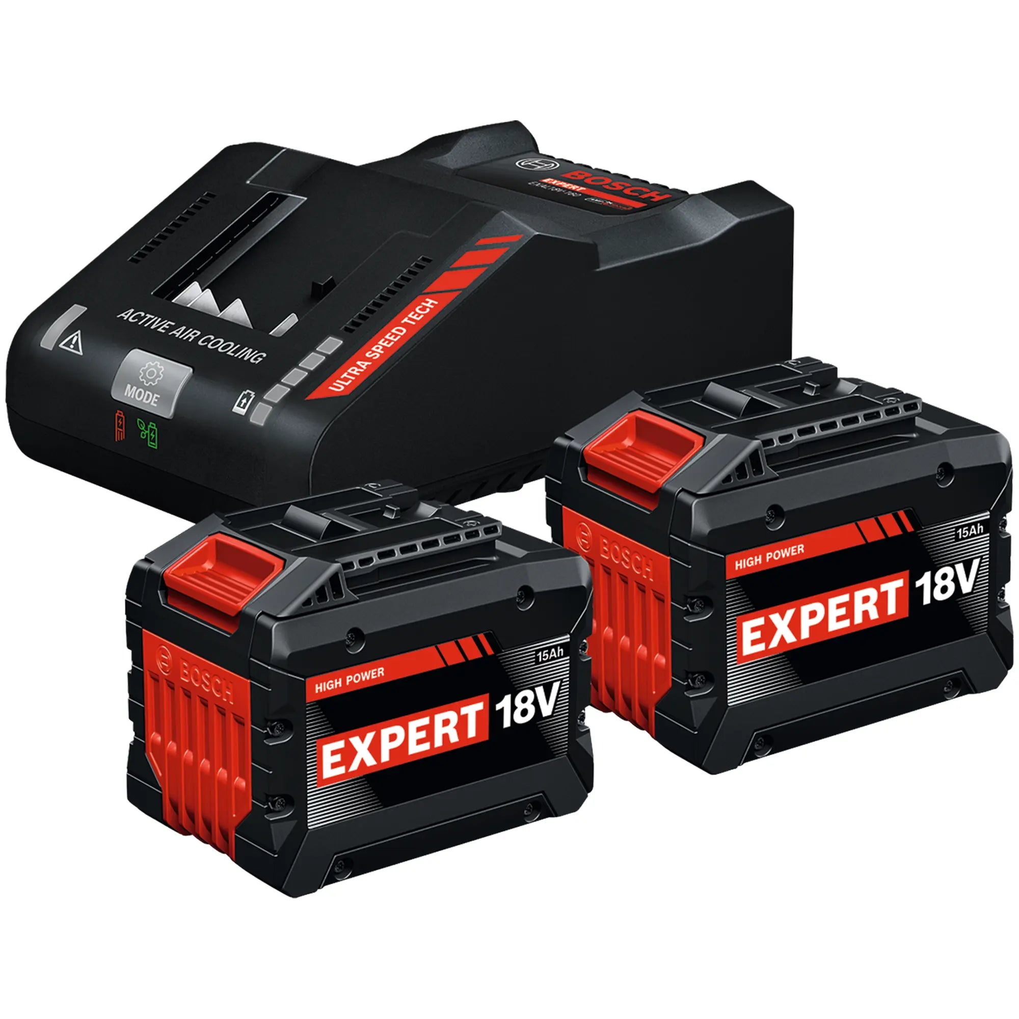 Starterset Bosch Expert EXBA18V-150 + EXAL18V-160 18V 15Ah