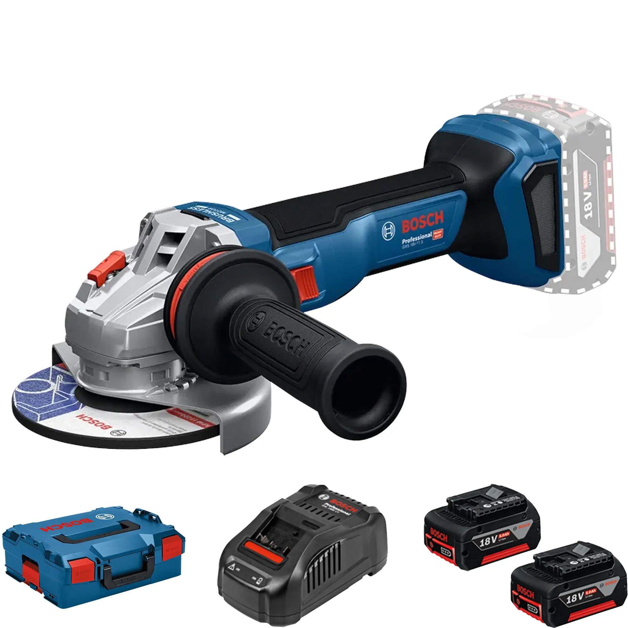 Schleifer Bosch GWS 18V-11 S PRO 18V 5Ah