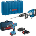 Kombi-Set Bosch 0615990N2J GSH 11 VC + GSB 18V-21