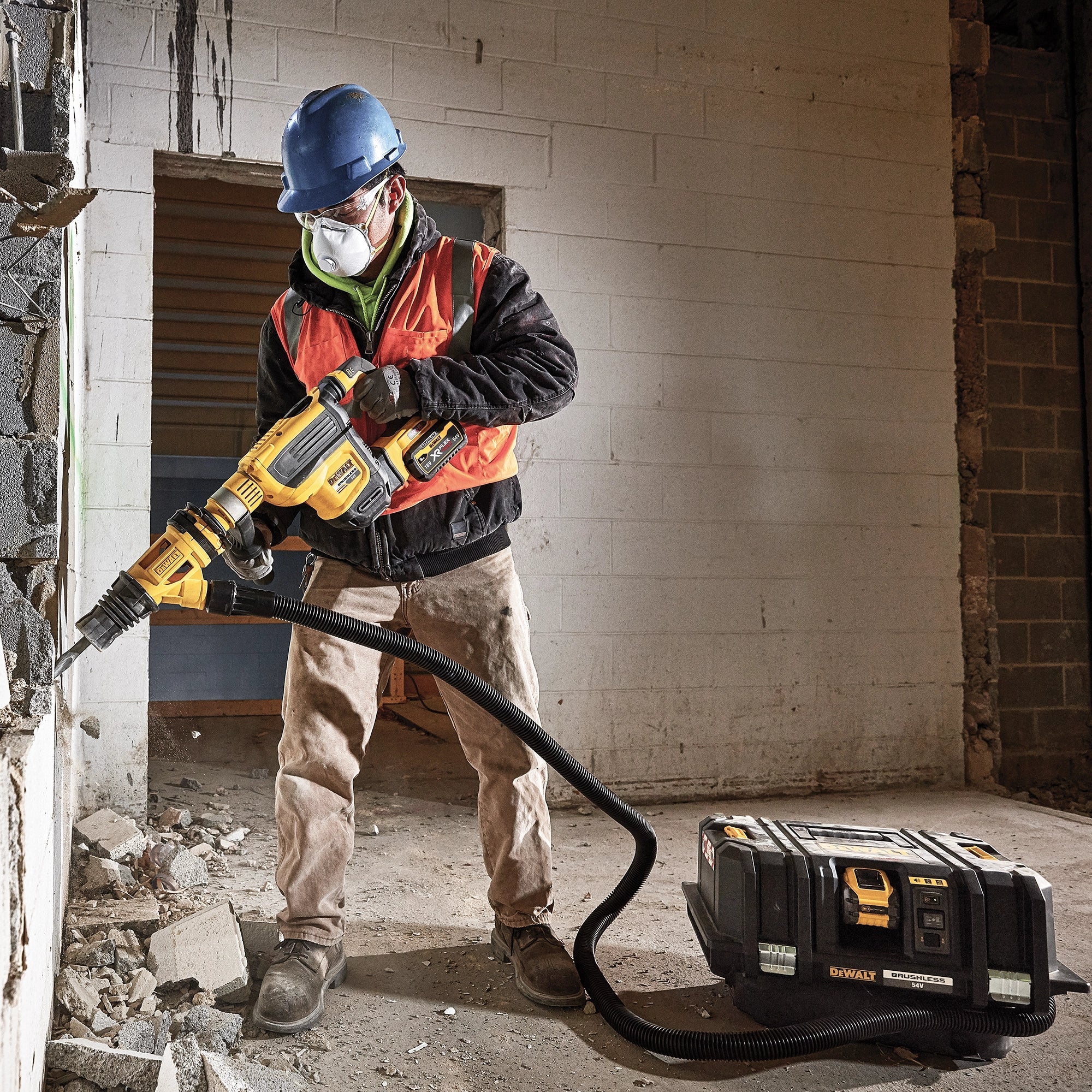 Feststoff-/Flüssigkeitssauger Dewalt DCV586MT2-QW 54V 6Ah