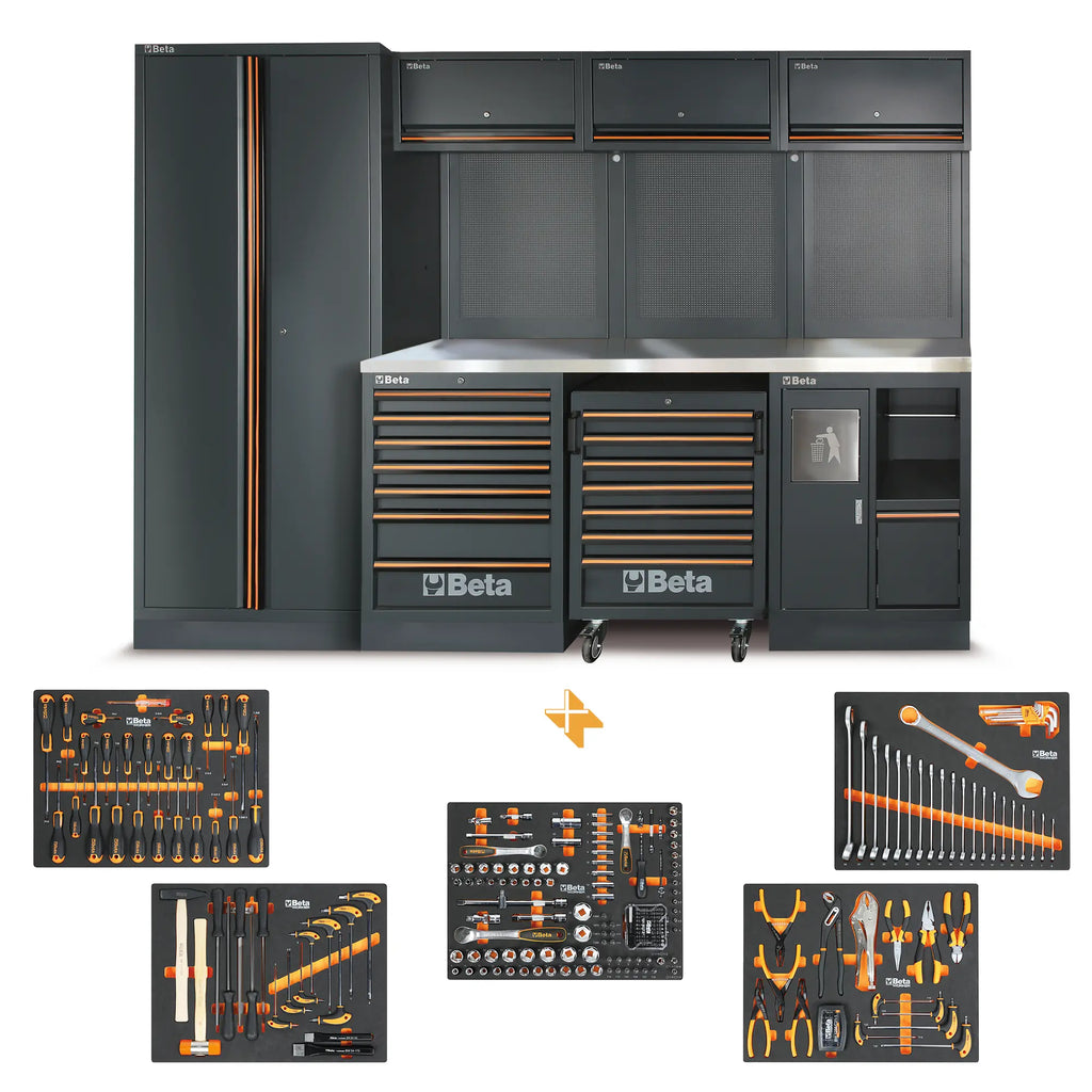 Werkstattmöbel Beta C45PRO 2.0 X mit 268 kostenlosen Tools