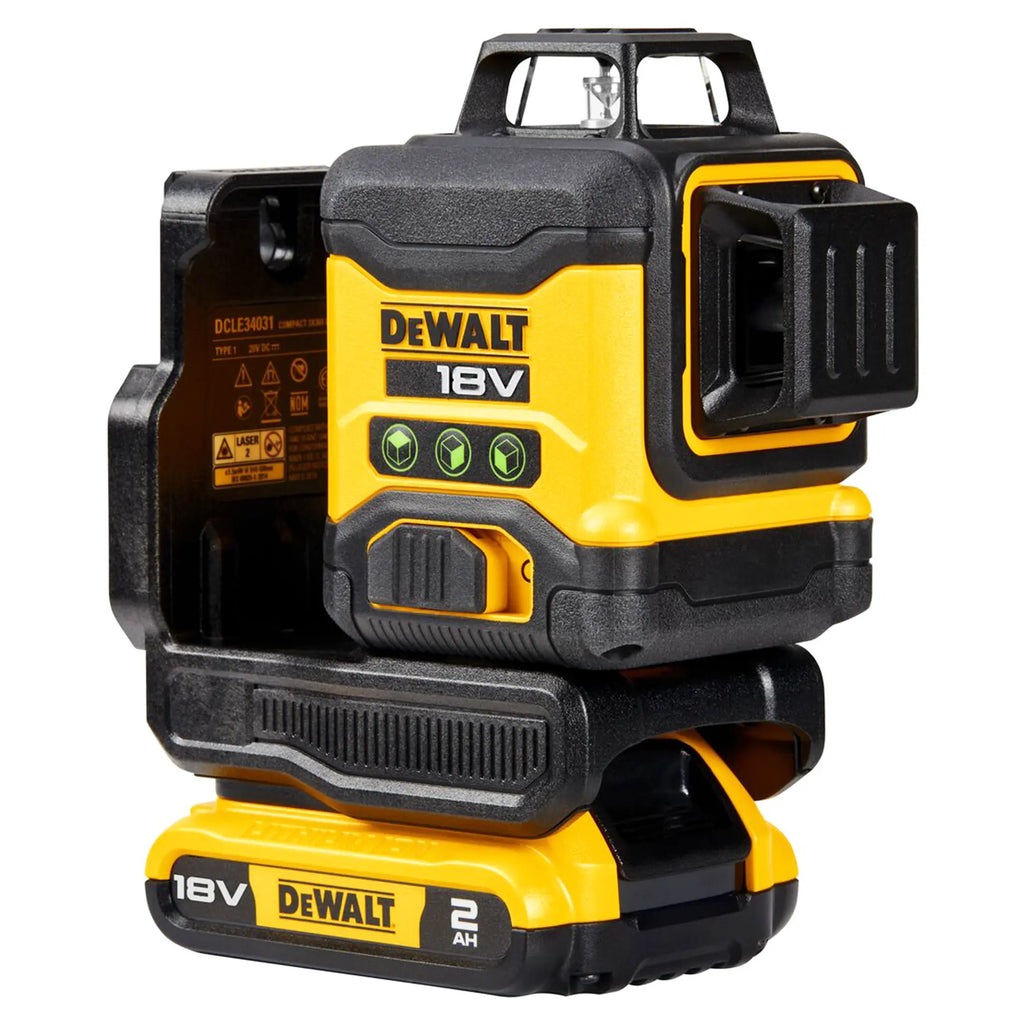 Grüner Laser-Niveau Dewalt DCLE34031D1-QW 18V 2Ah