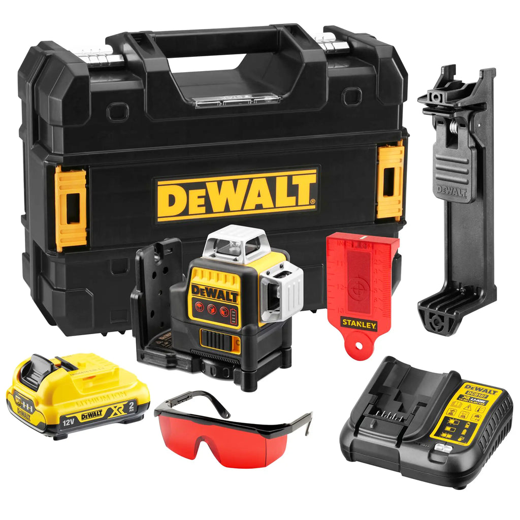 Roter Mehrlinien-Laser-Tracer Dewalt DCE089D1R-QW 12V 2Ah