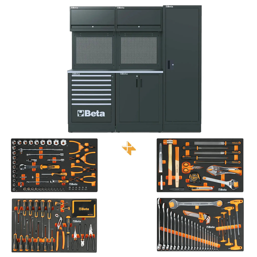 Werkstattmöbel Beta RSC50 2.0 D mit 224 kostenlosen Tools