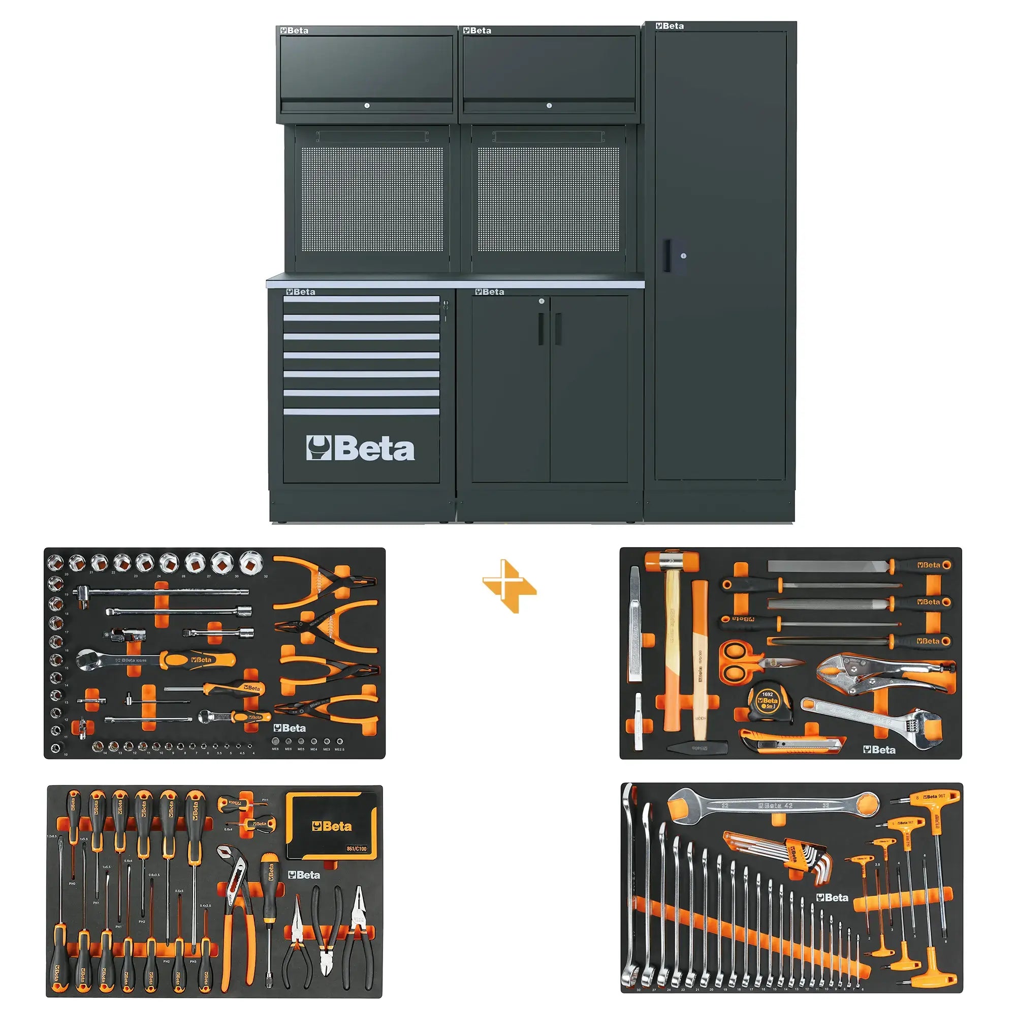 Werkstattmöbel Beta RSC50 2.0 D mit 224 kostenlosen Tools