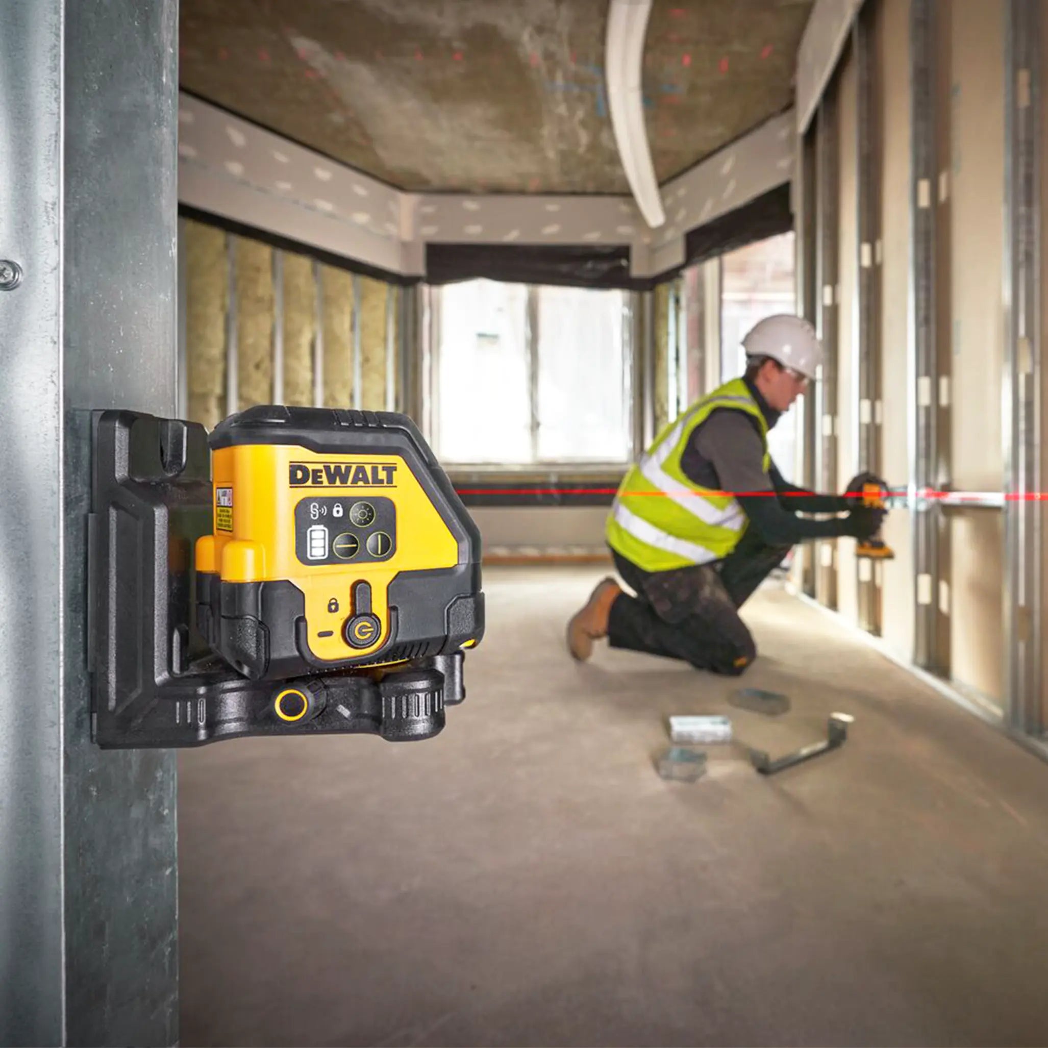 Laserpointer mit rotem Kreuz Dewalt DCLE14201RB-XJ