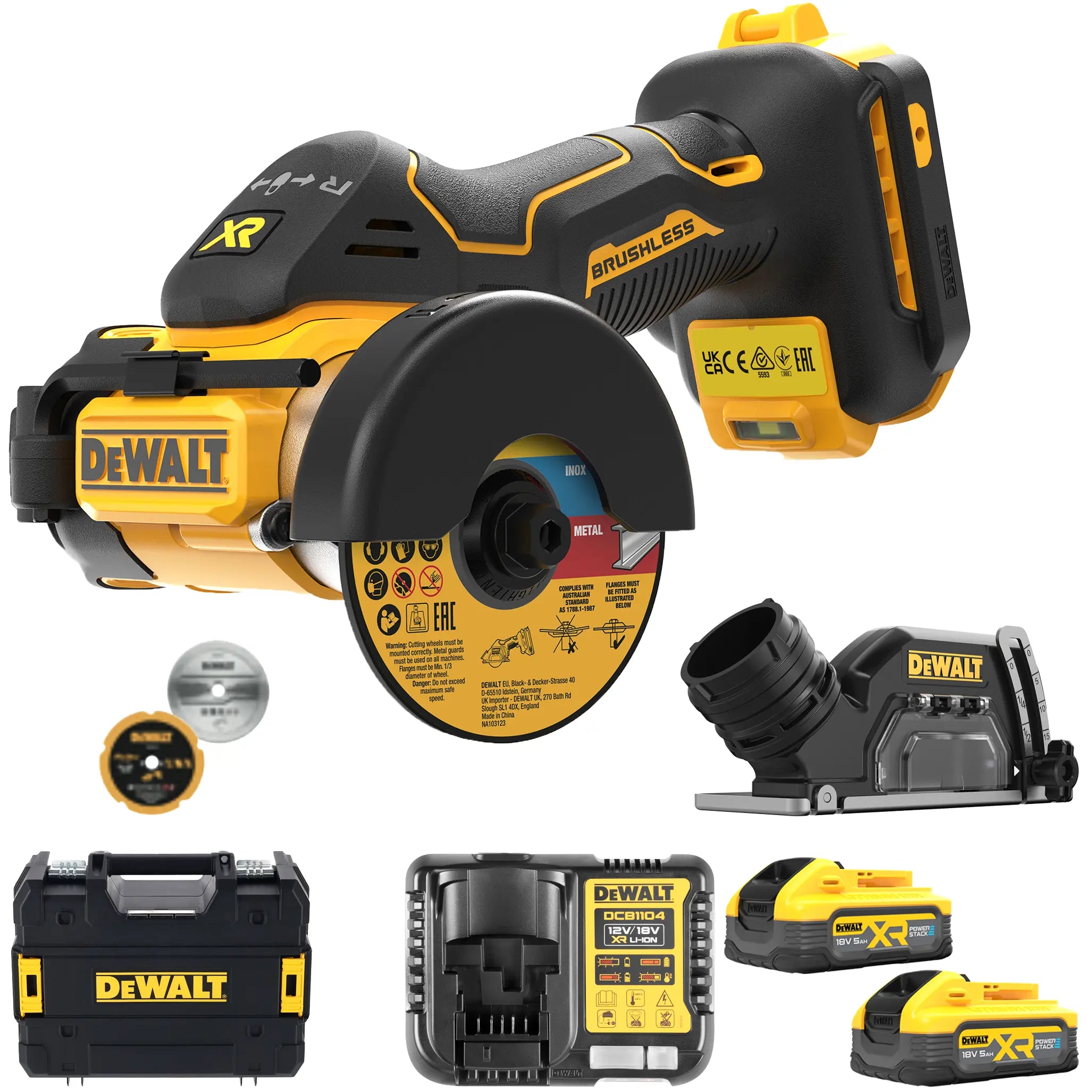 Mini-Gehrungssäge Dewalt DCS438E2T-QW 18V 1,7Ah