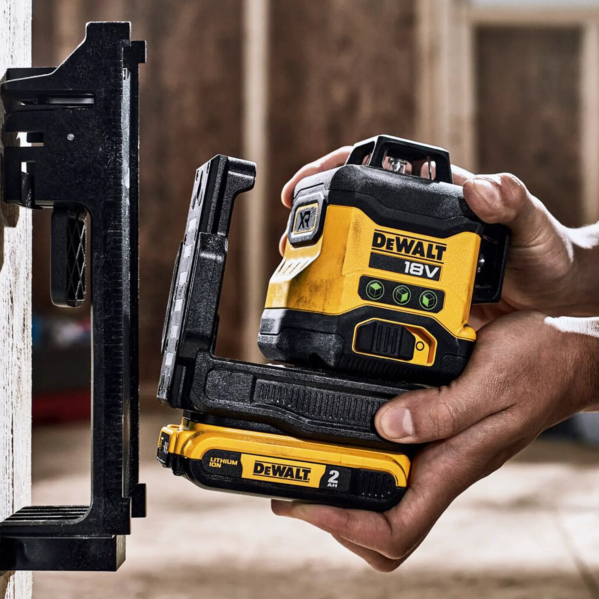 Grüner Laser-Niveau Dewalt DCLE34031D1-QW 18V 2Ah