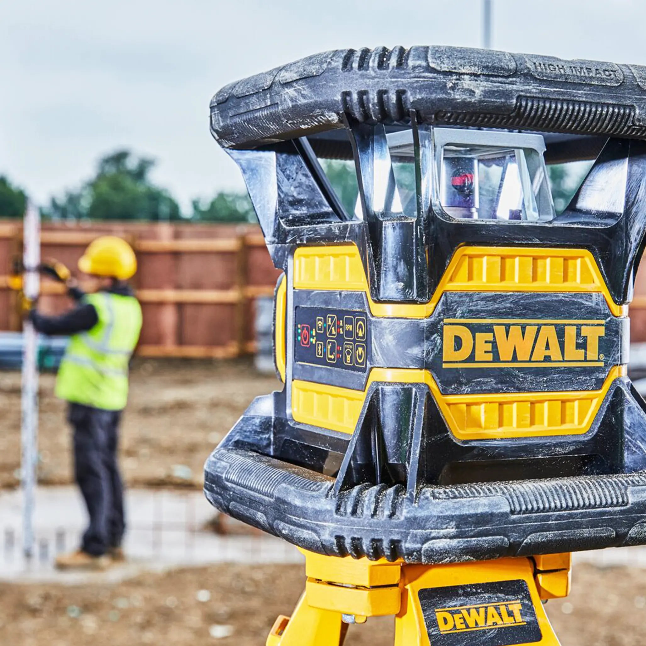 Roter Rotationslaser Dewalt DCE080D1RS-QW 18V 2Ah
