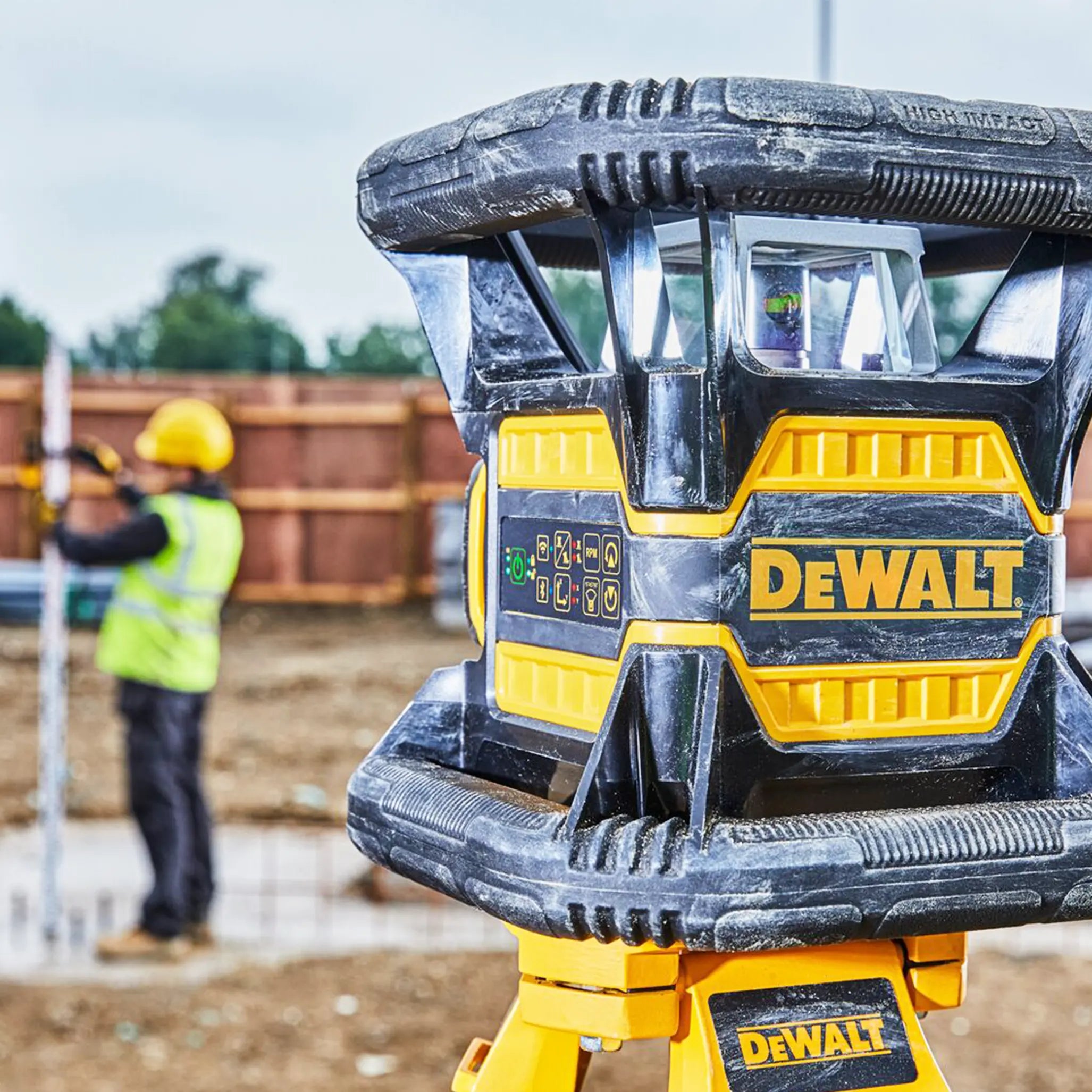 Grüner Rotationslaser Dewalt DCE080D1GS-QW 18V 2Ah
