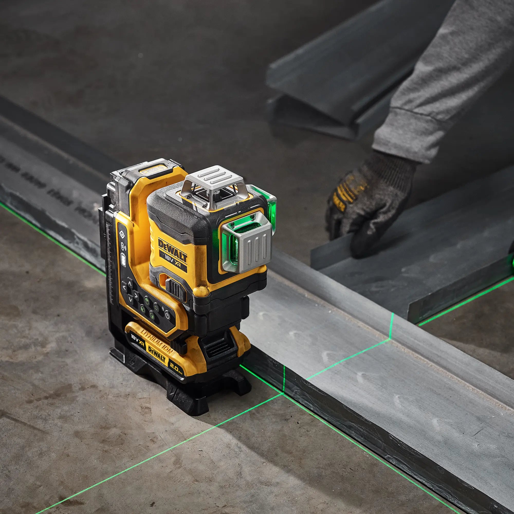 Grüner Laser-Niveau Dewalt DCLE34035D1-QW 18V 2Ah