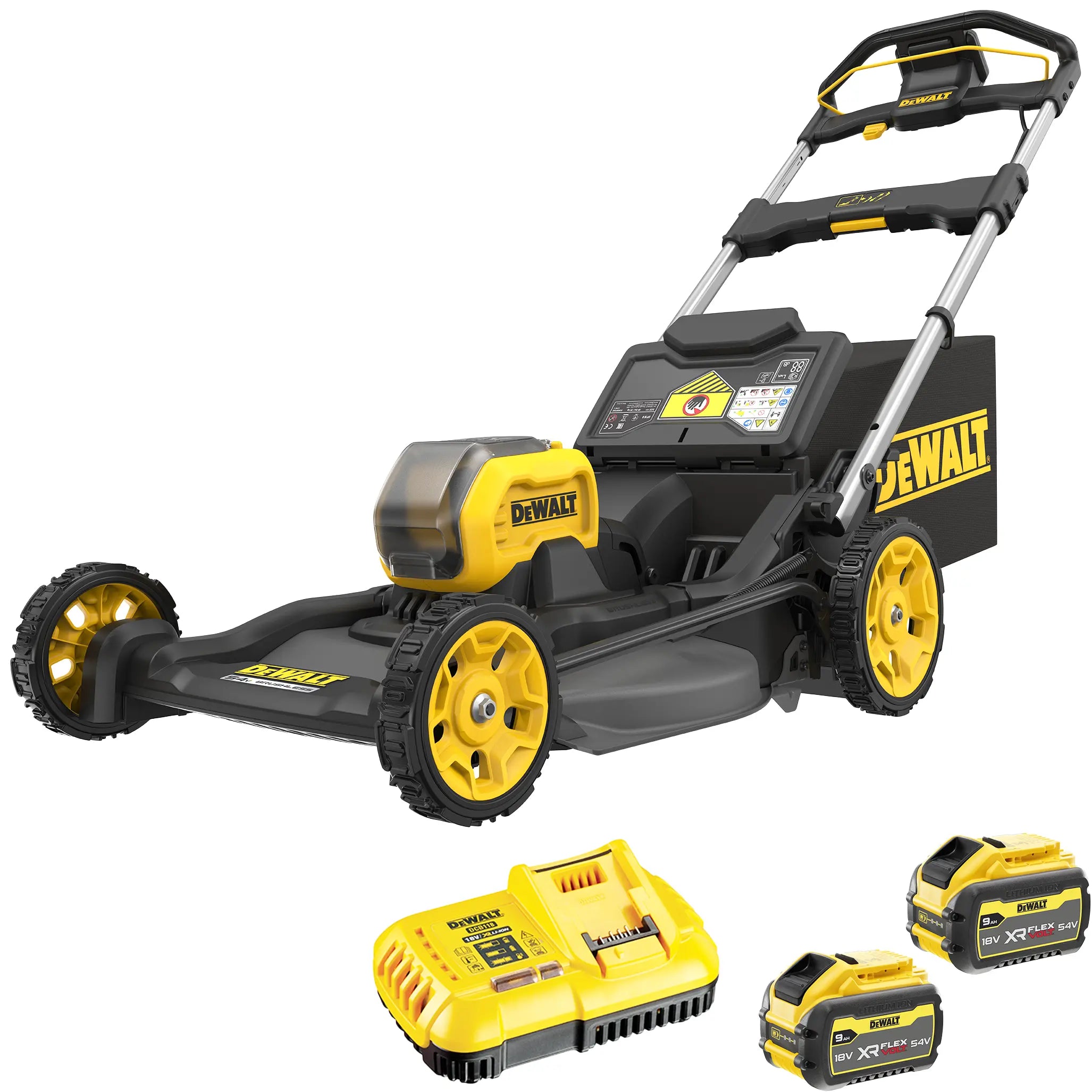 Schieberasenmäher Dewalt DCK500PX2K-IT 54V 9Ah