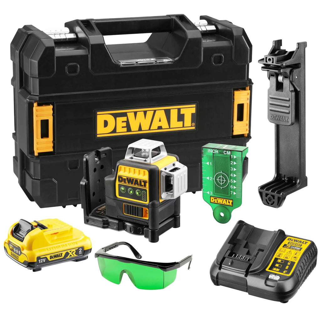 Grüner Mehrlinien-Laser-Tracer Dewalt DCE089D1G-QW 12V 2Ah