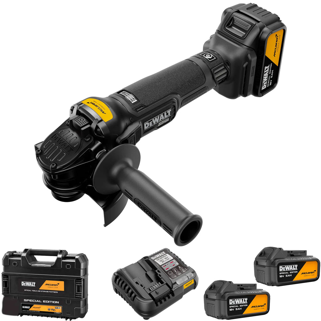 Schleifer Dewalt McLaren DCG45MP2T-QW 18V 5Ah