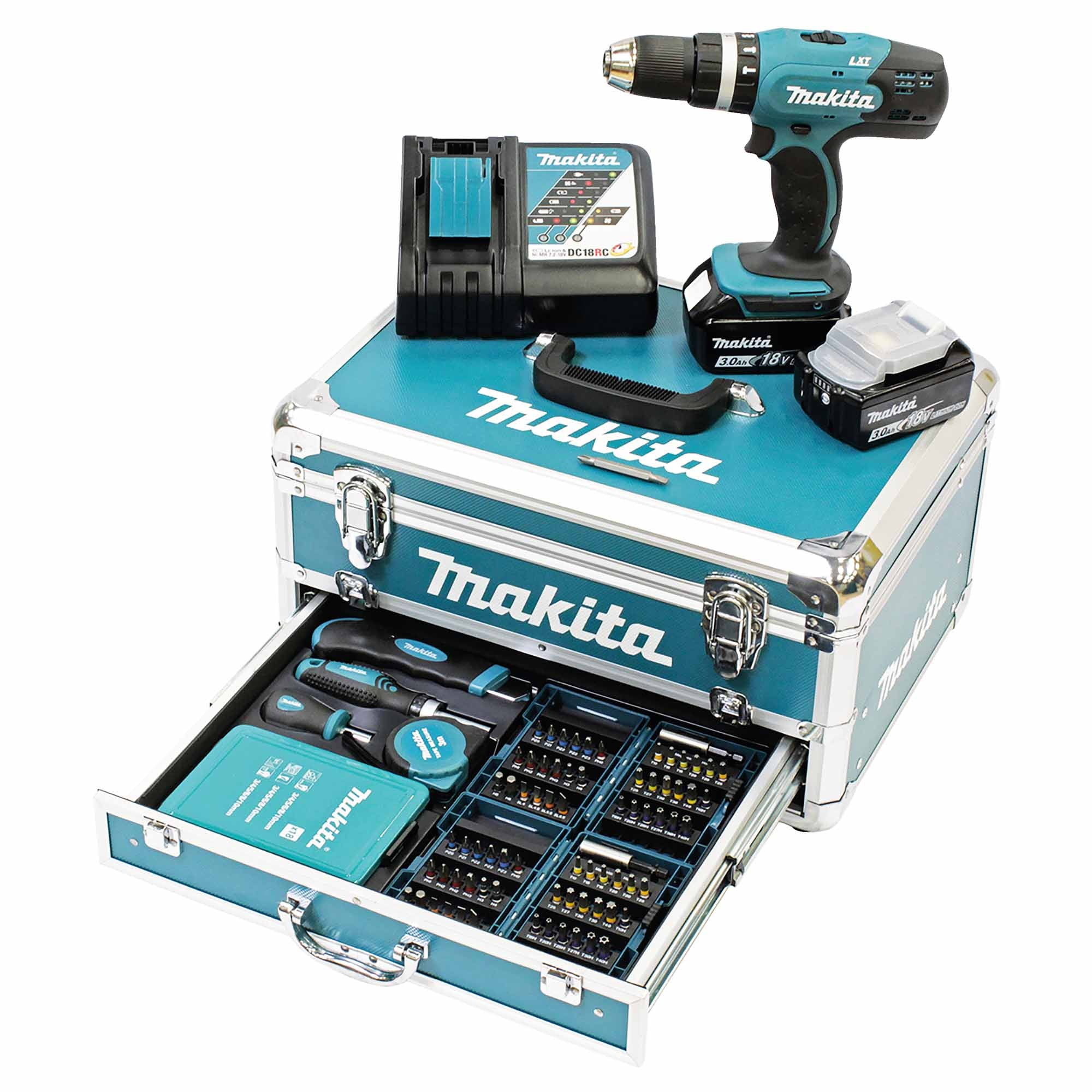Bohrschrauber Makita DHP453RFX2 18 V 3 Ah