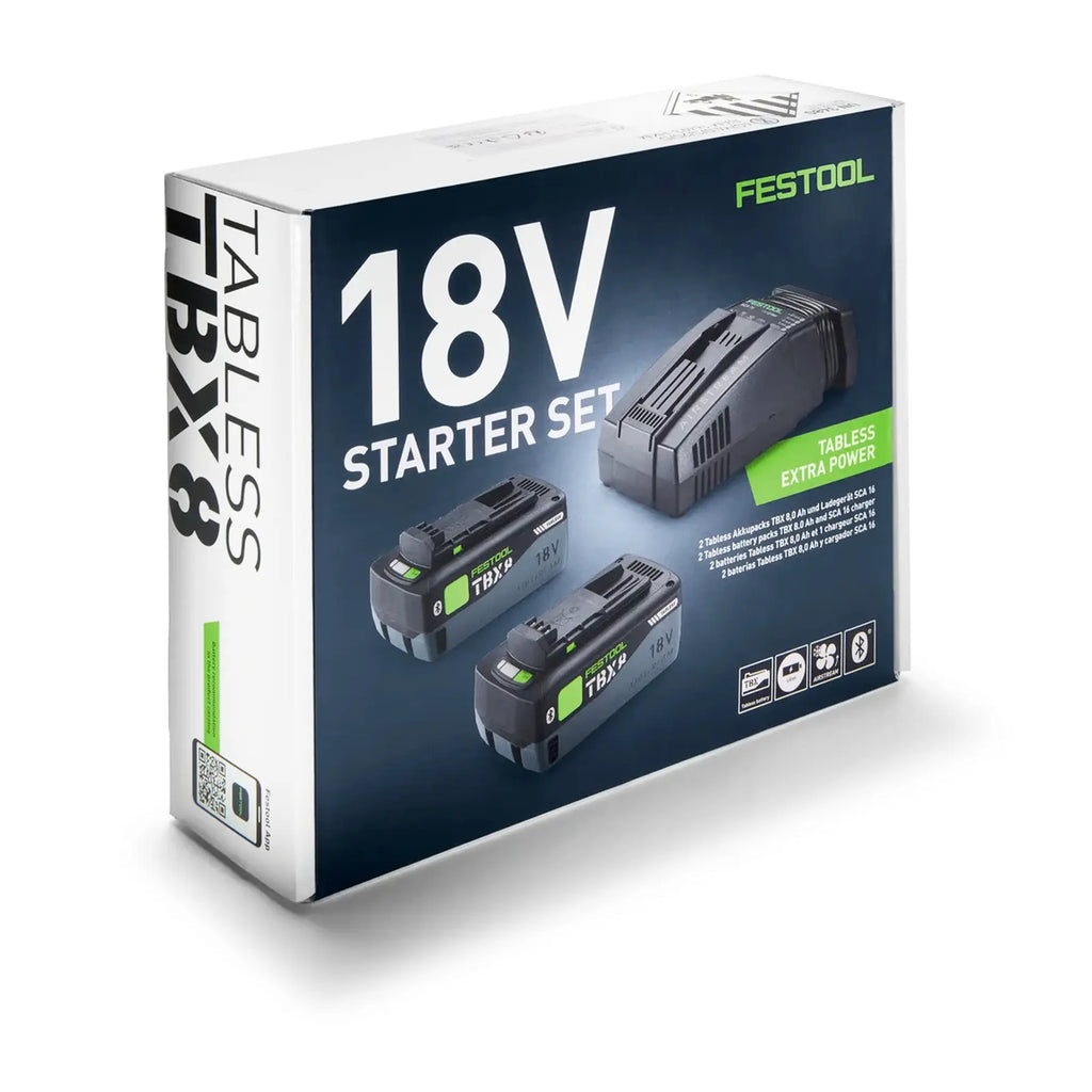 Energie-Set Festool 18V 2xTBX8/SCA16