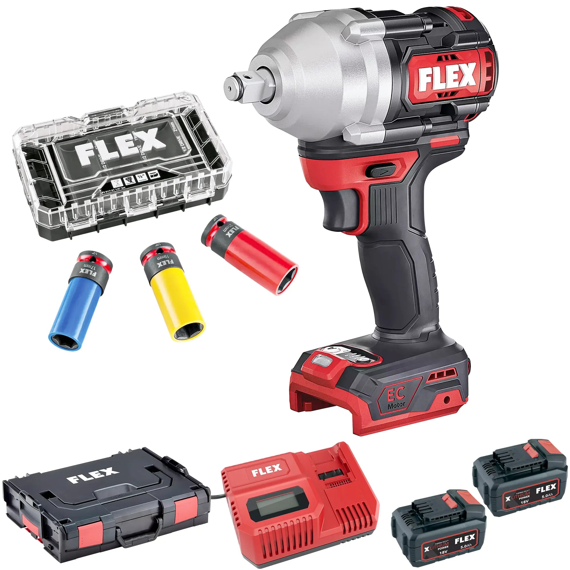 Schlagschrauber Flex IW 1/2" 750 EC C 18V 5Ah